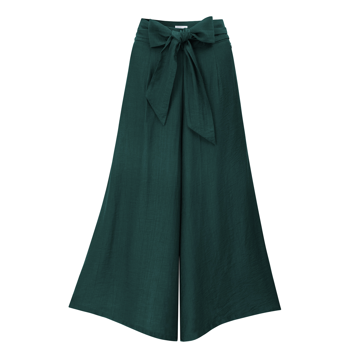 La Femme Mimi Women's Green The Palms Wide Leges Trousers In Green