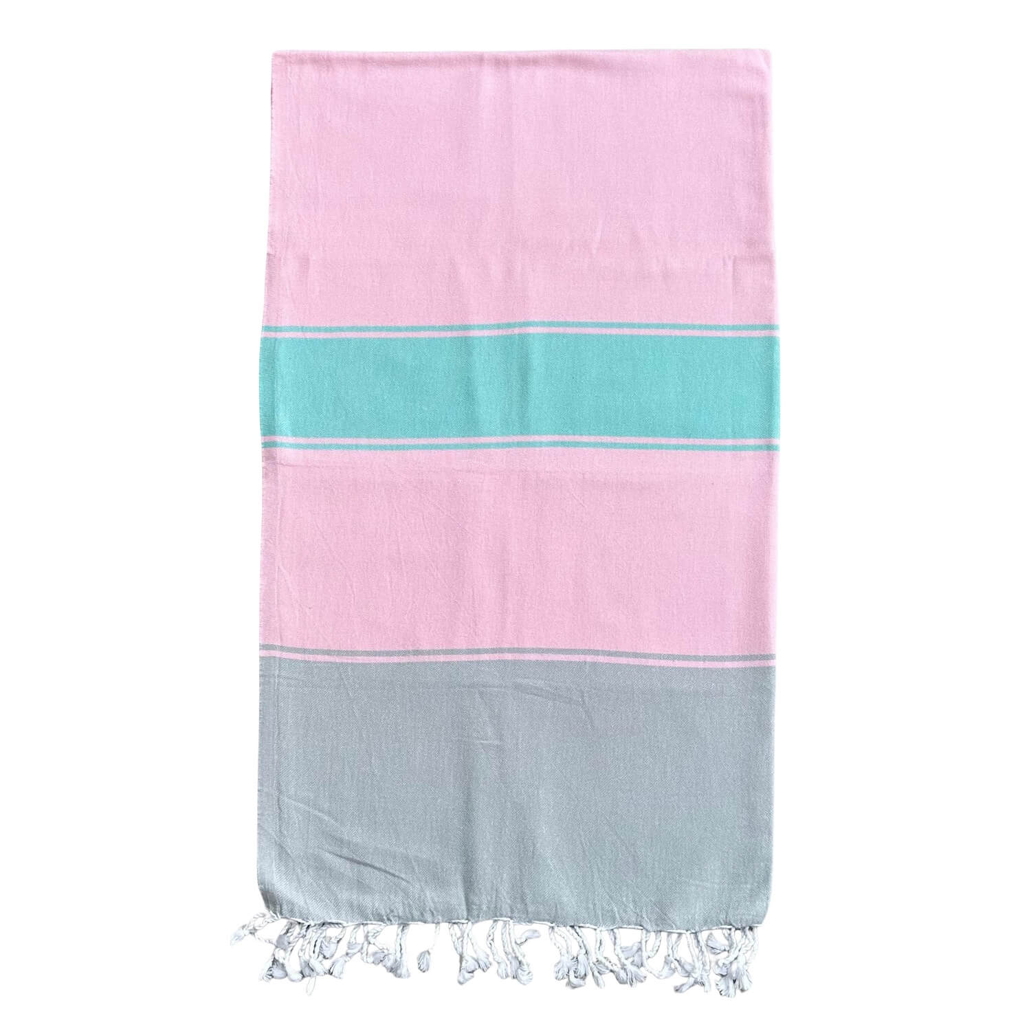 Green / Silver / Rose Gold Talia Hammam Towel - Lemonade / Seafoam One Size Ailera