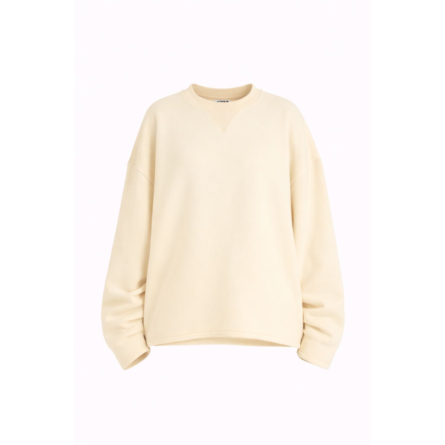 Women's Neutrals Loom Ruched Sleeve Detail Sweat Shirt | Large | Loom Archives
