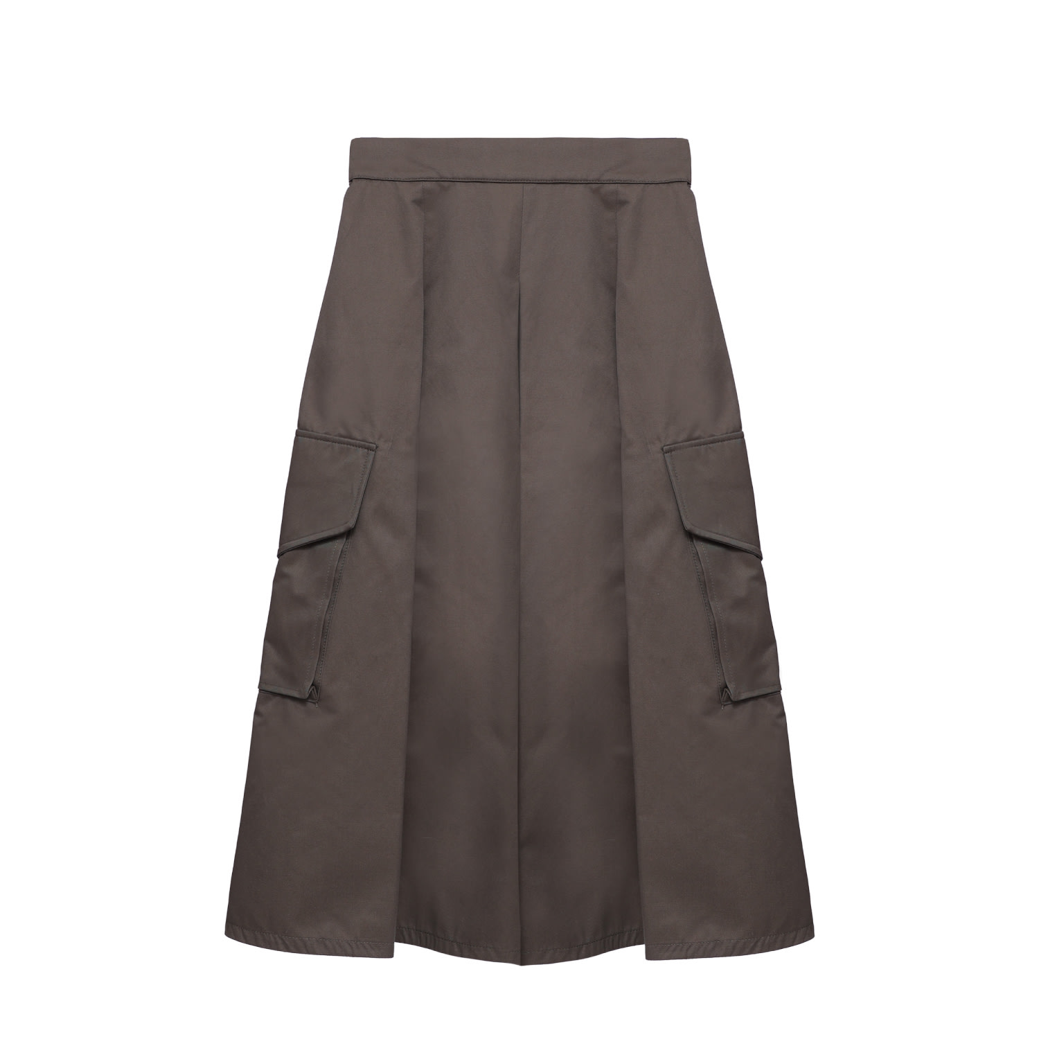 Zan Studio Women's Army Pleated Green Skirt With Side Pockets In Green