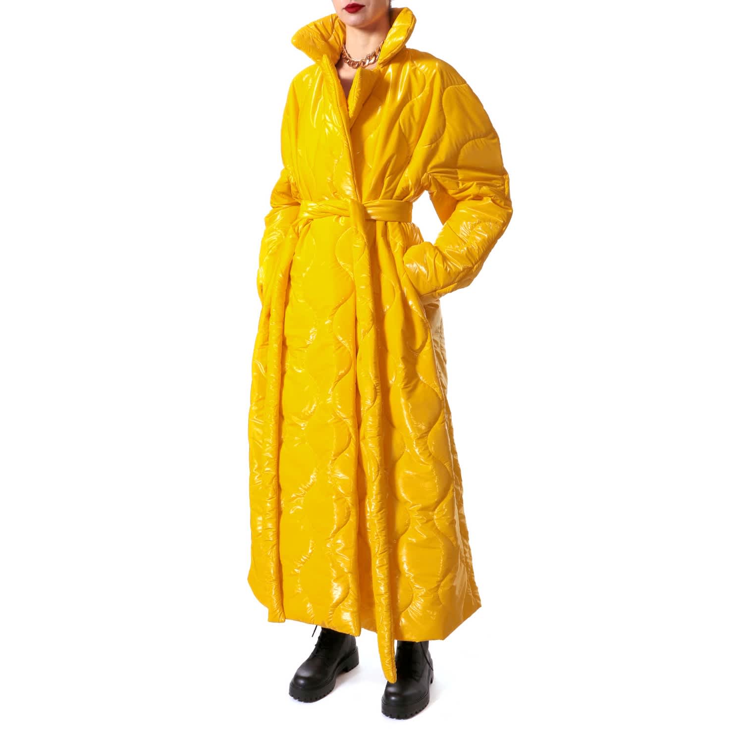 Harlow Super Yellow Coat | AGGI by HALEWSKI | Wolf & Badger