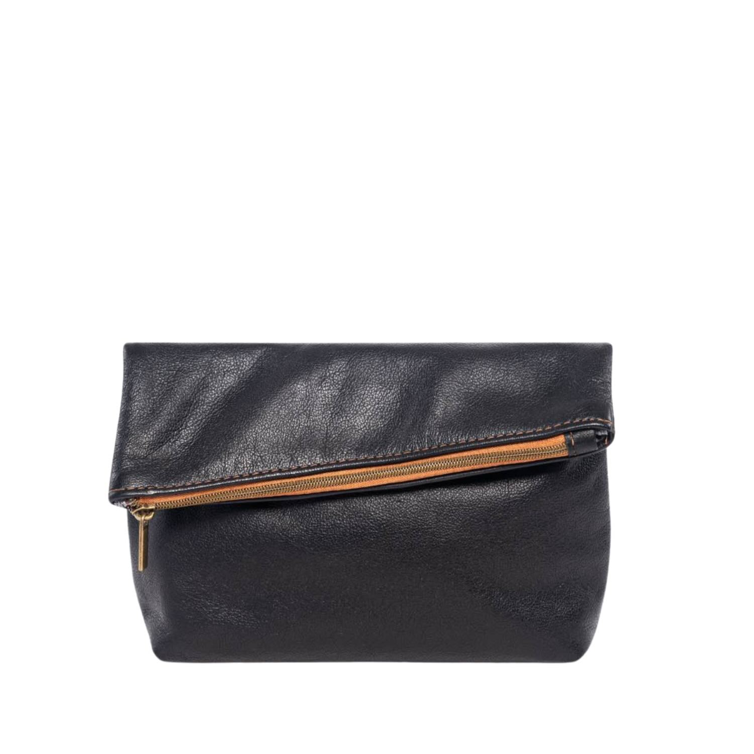 Deux Mains Asymmetric Makeup Bag Black