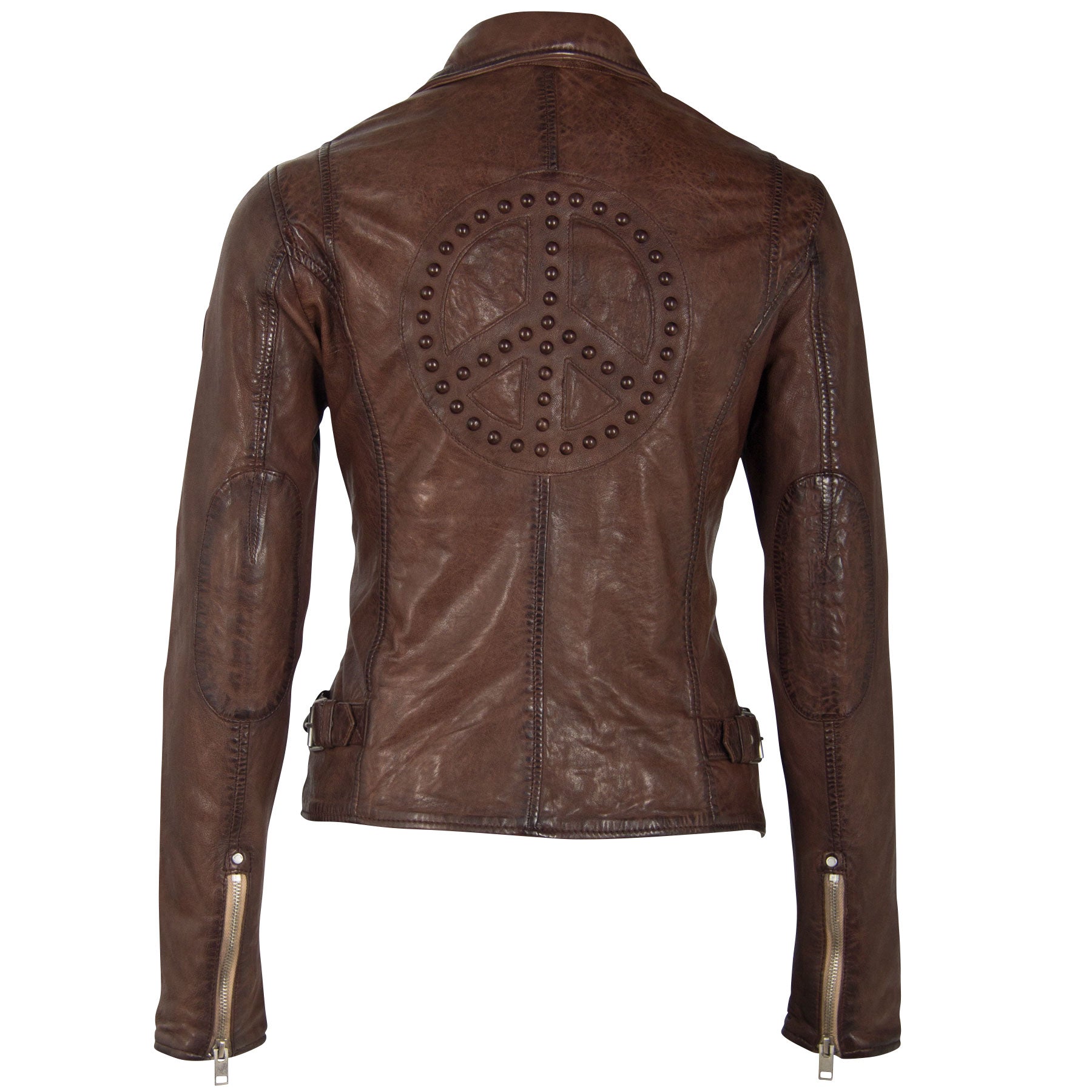 Mauritius Women's Maysie Rf Leather Jacket, Brown In Brown