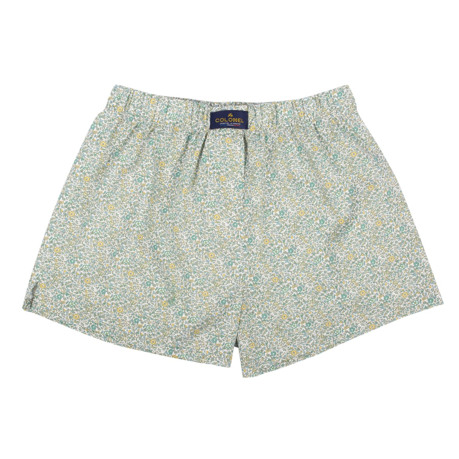 Men’s Green Lime Liberty Katie & Millie Boxer Shorts Small Le Colonel