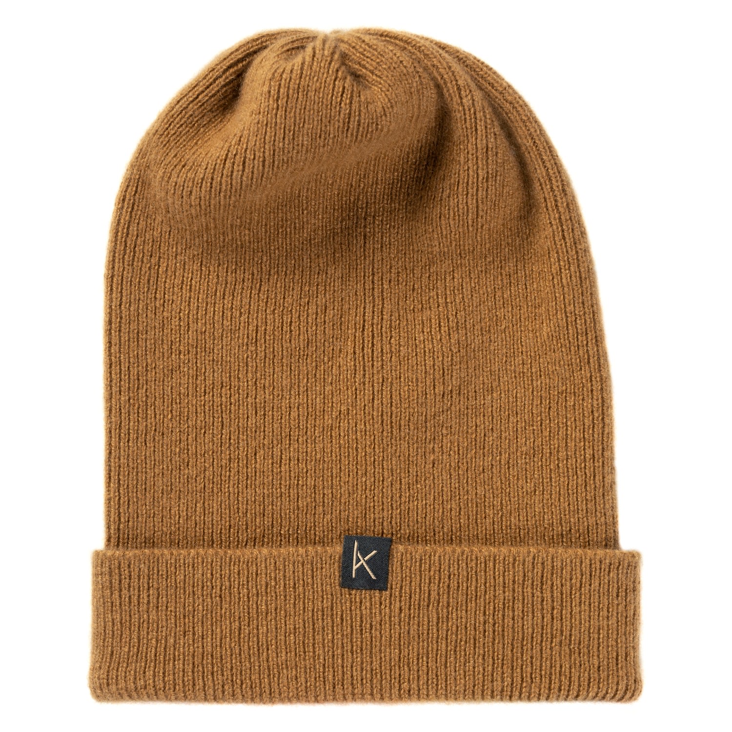 Women’s Brown Vicuna Micro-Rib Cashmere Beanie Hat Kinalba