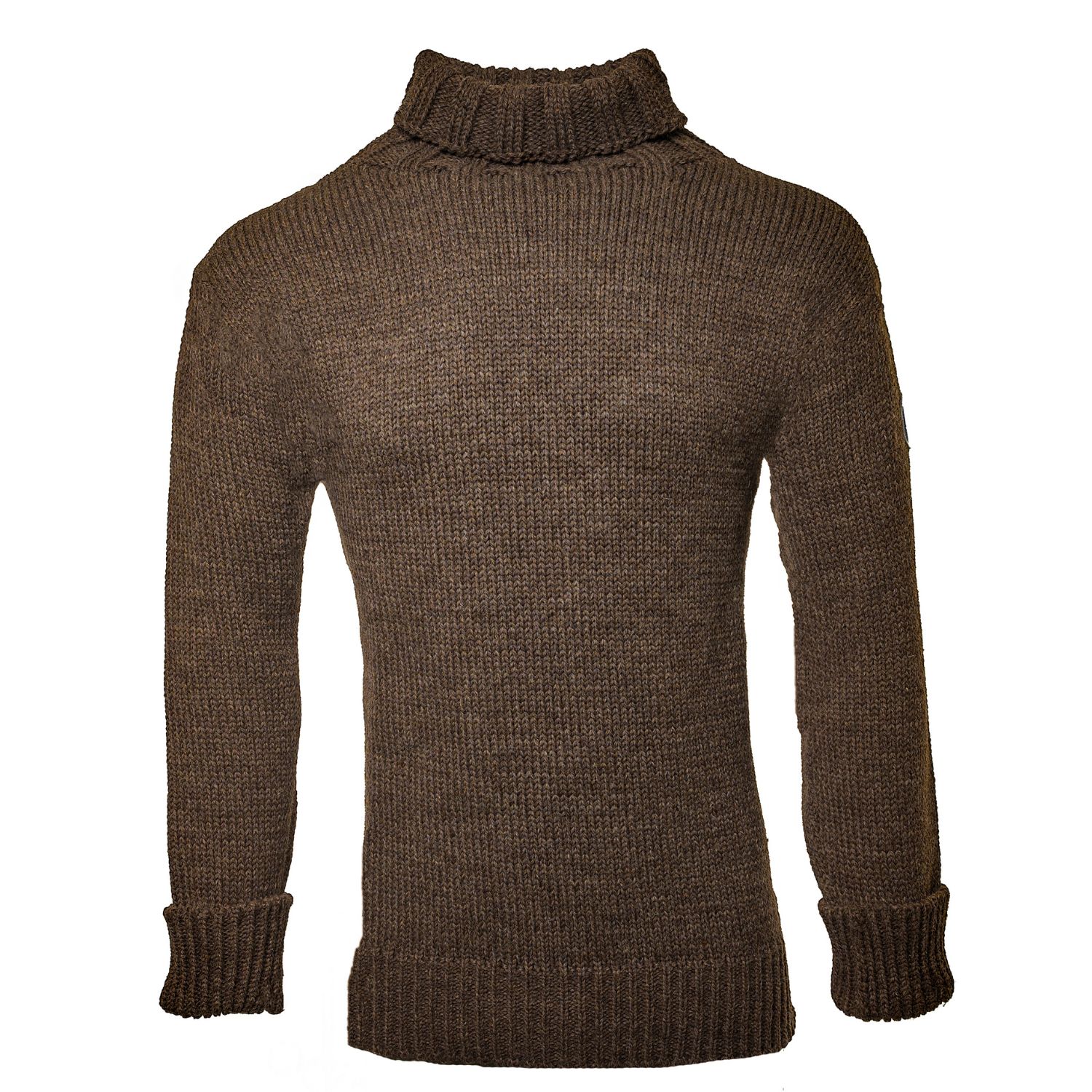 Arthur Beale Men's Grey / Brown / Neutrals  Oiled Wool Beerenberg Pullover - Dark Grey Natural In Grey/brown