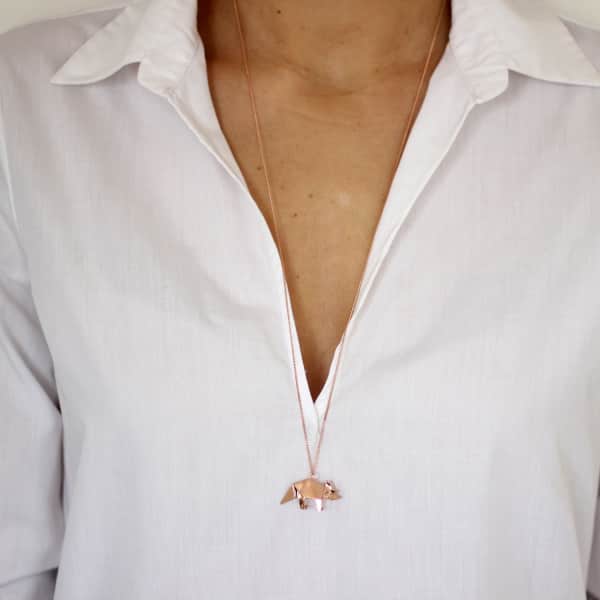 Gucci Triceratop Necklace Rose Gold In Triceratop