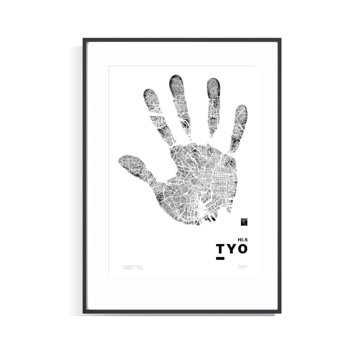 Curiosity Snug Black Hi-five Series Tyo - Tokyo - Limited Edition Print