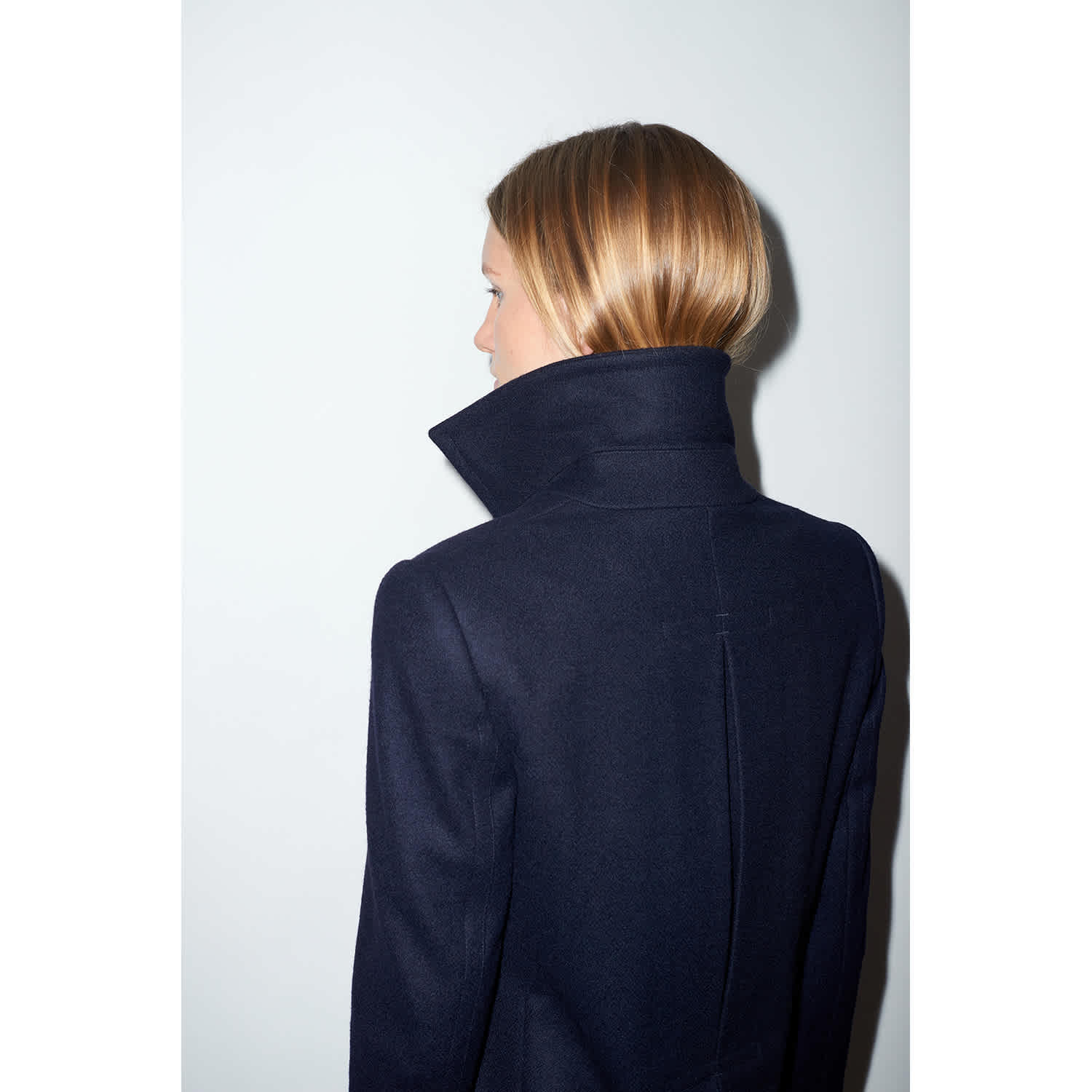 Women's Pea Coat Navy | Hegarty London | Wolf & Badger