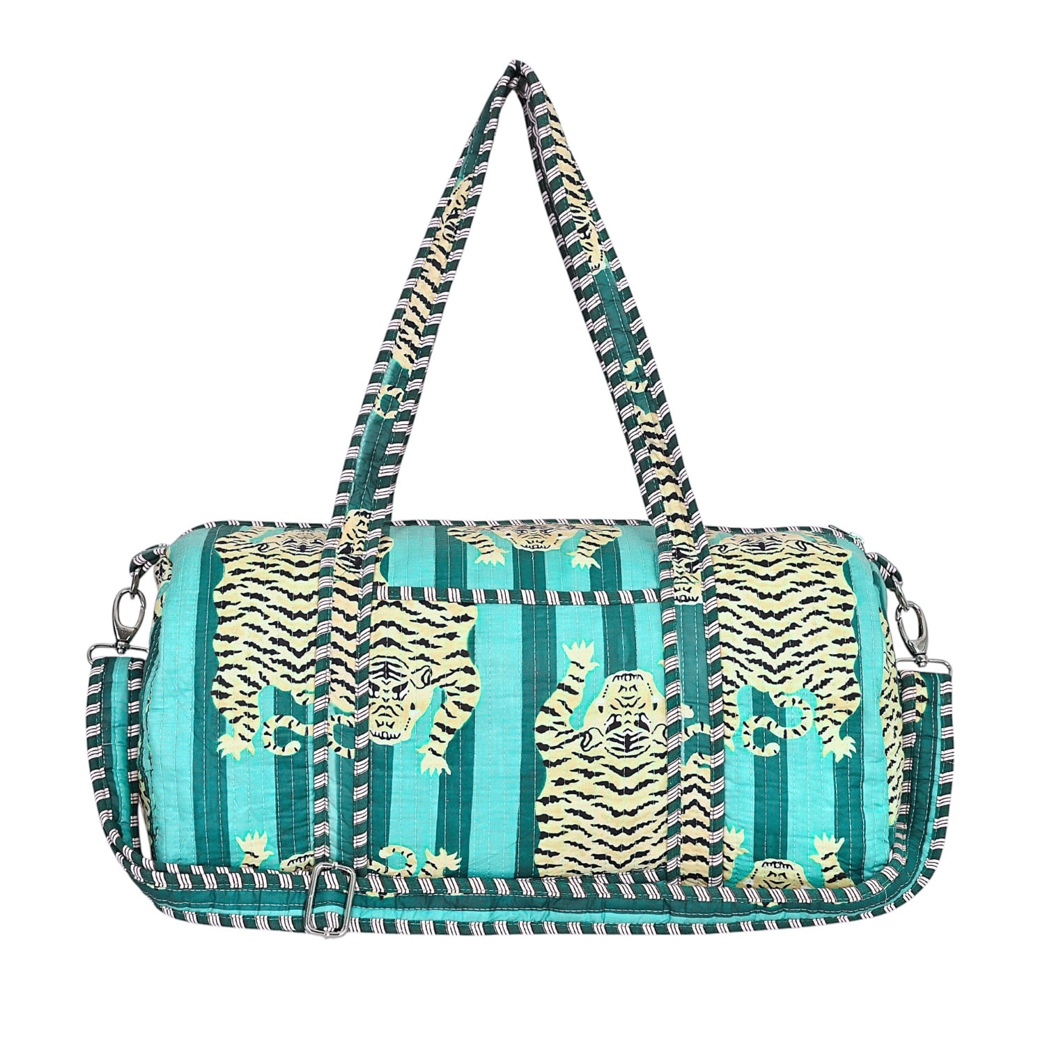 Conscious Yoga Collective Blue The Tibetan Tiger Weekender In Turquoise In Blue