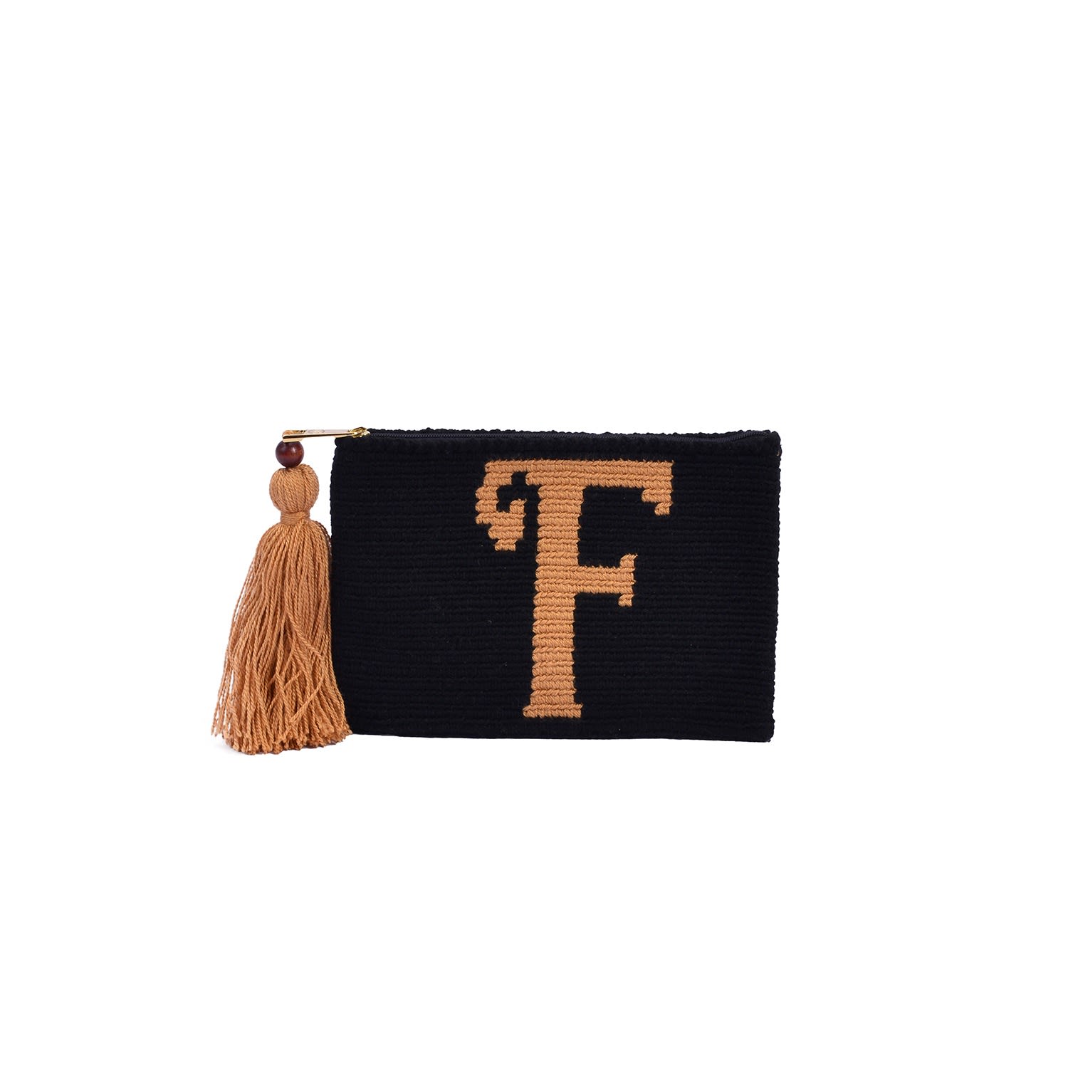 Women’s Black Monogram Bag-F Purse Allbyb