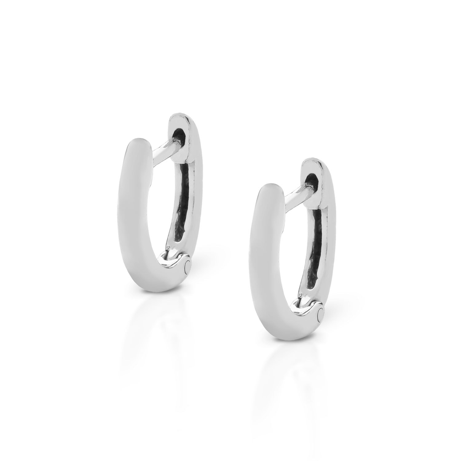 Nellou Jewellery Women's Rosie Huggie Earrings Sterling Silver