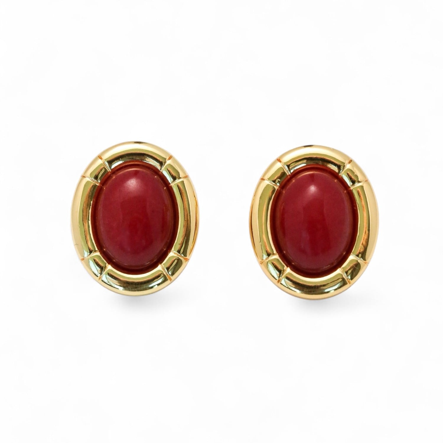 Miss Cecilia Women's Camille Studs In Red In Red