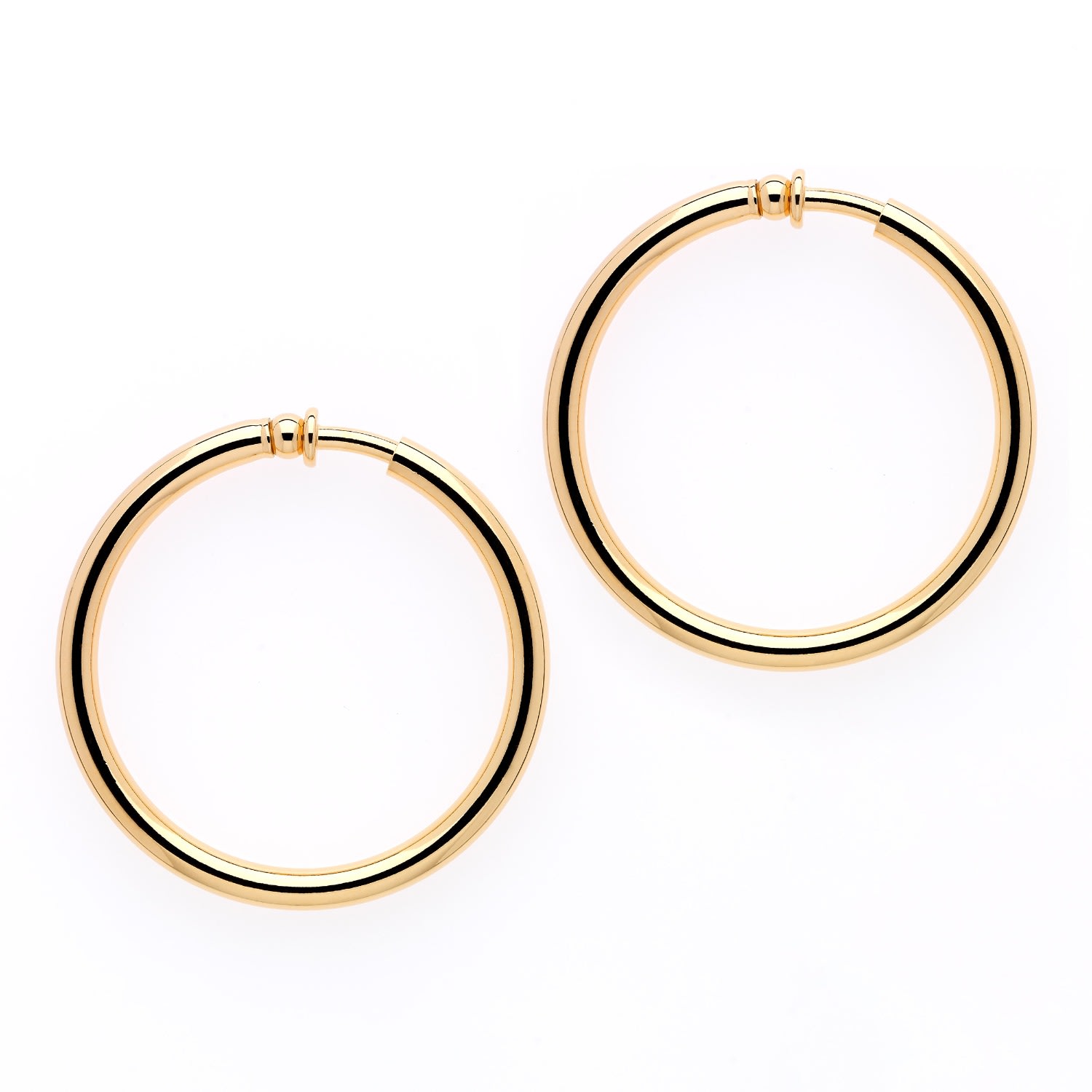 Women’s Gold Large Hoop Clip On Earrings Emma Holland Jewellery