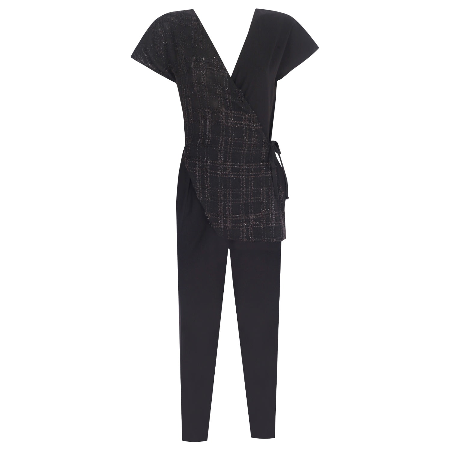 Mirimalist Women's Vega Black Jumpsuit In Black