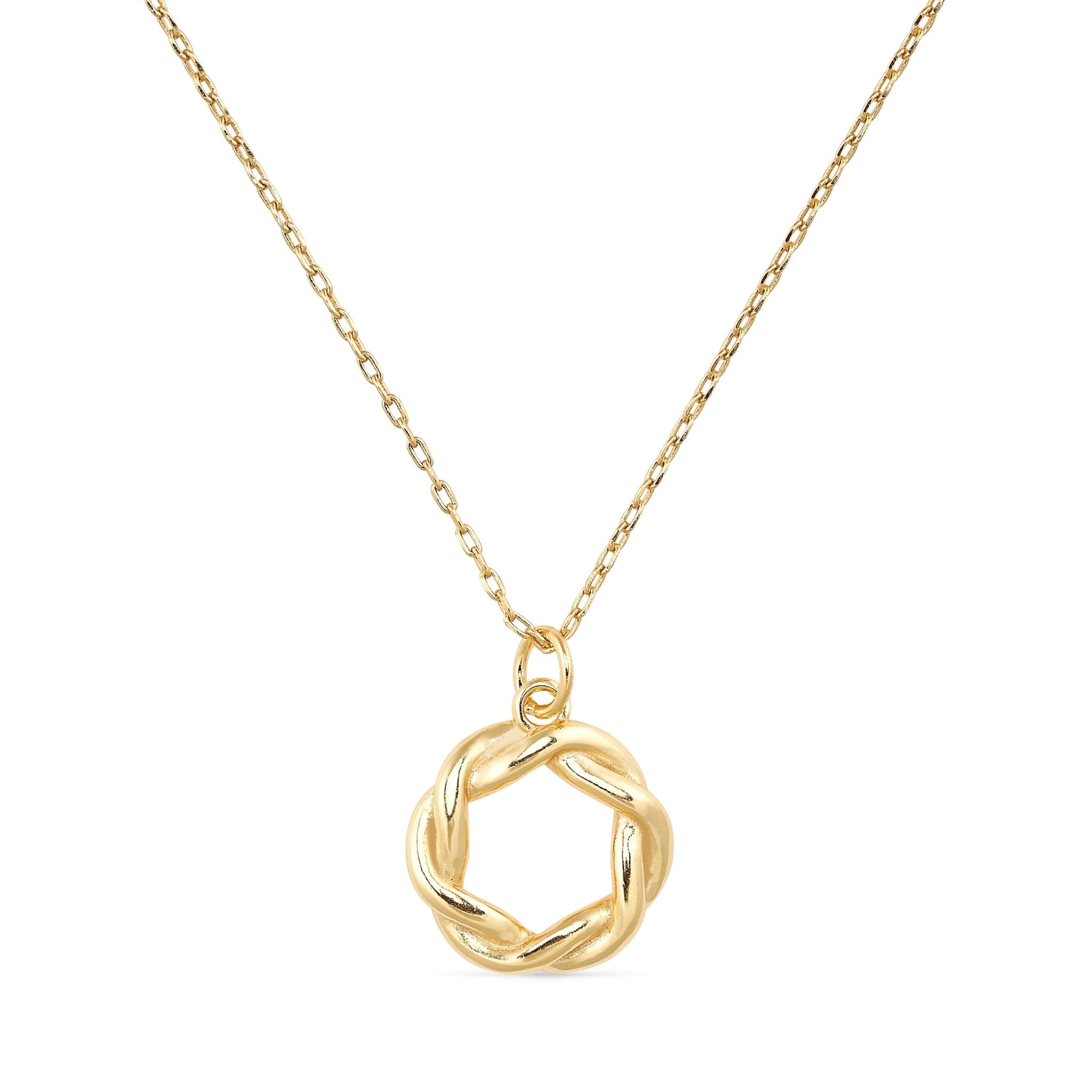 Women’s Gold Circle Necklace Elk & Bloom - Everyday Fine Jewellery