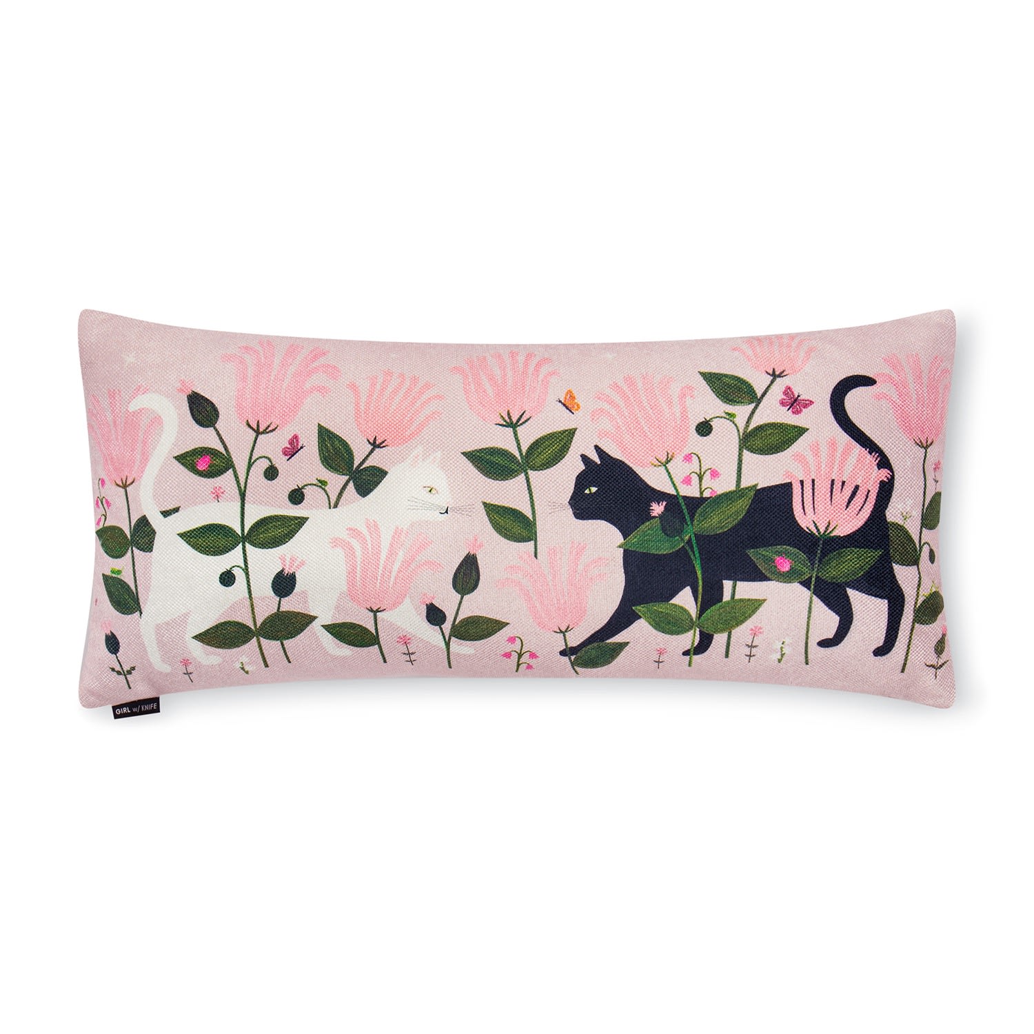 Partners In Mischief Lumbar Pillow Girl W/ Knife