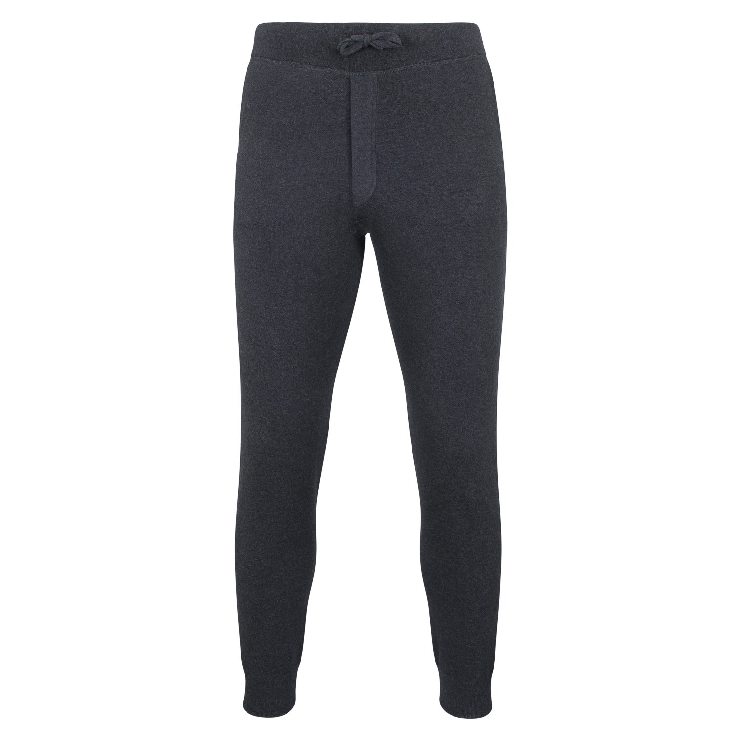 Mens Cotton Max Lounge Pant - Anthracite Grey Large Paul James Knitwear