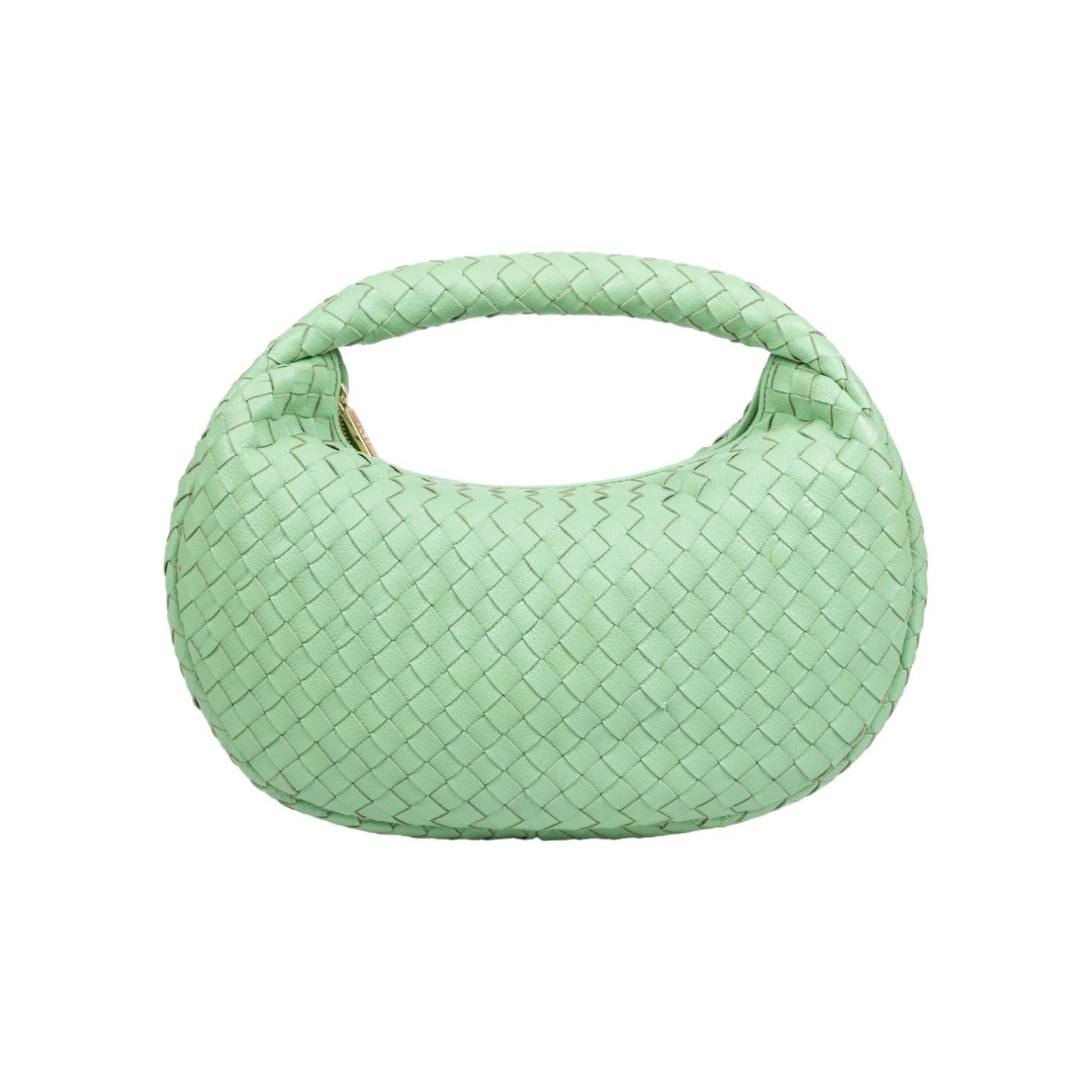 Women’s Laluna Shoulder Bag- Green Fig Soft Dollaro Grained Leather One Size Aleo