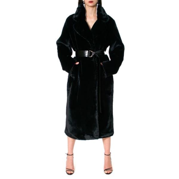 AGGI Kylie Warm Black Fur Coat