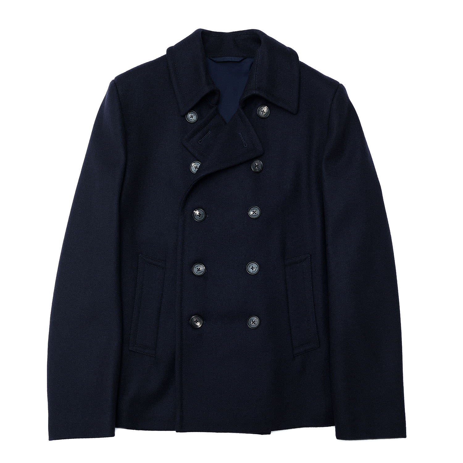 Blue Men’s Pea Coat - Navy 38"/97Cm/48 Eu Chest Hegarty