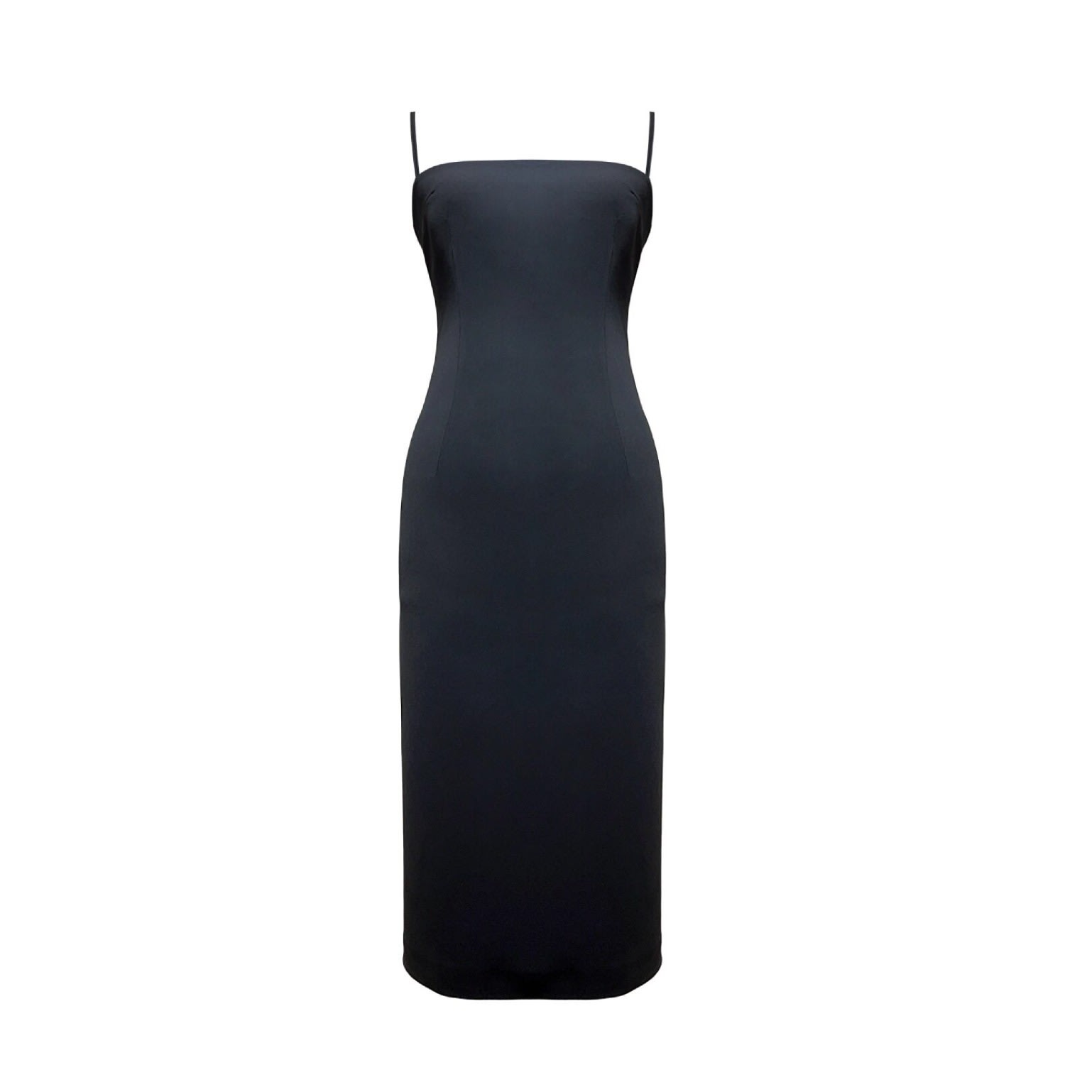 Nazli Ceren Miles Crepe Midi Dress In Black