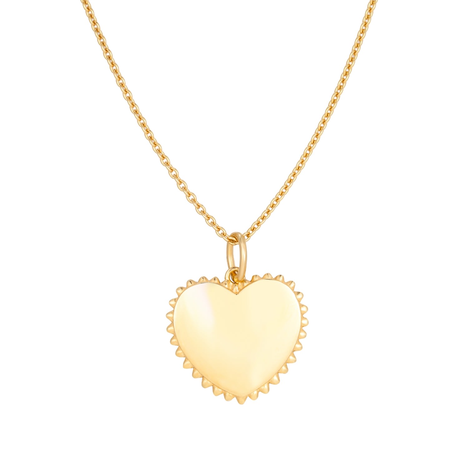 Women’s 22Ct Gold Vermeil Beaded Heart Necklace Seol + Gold