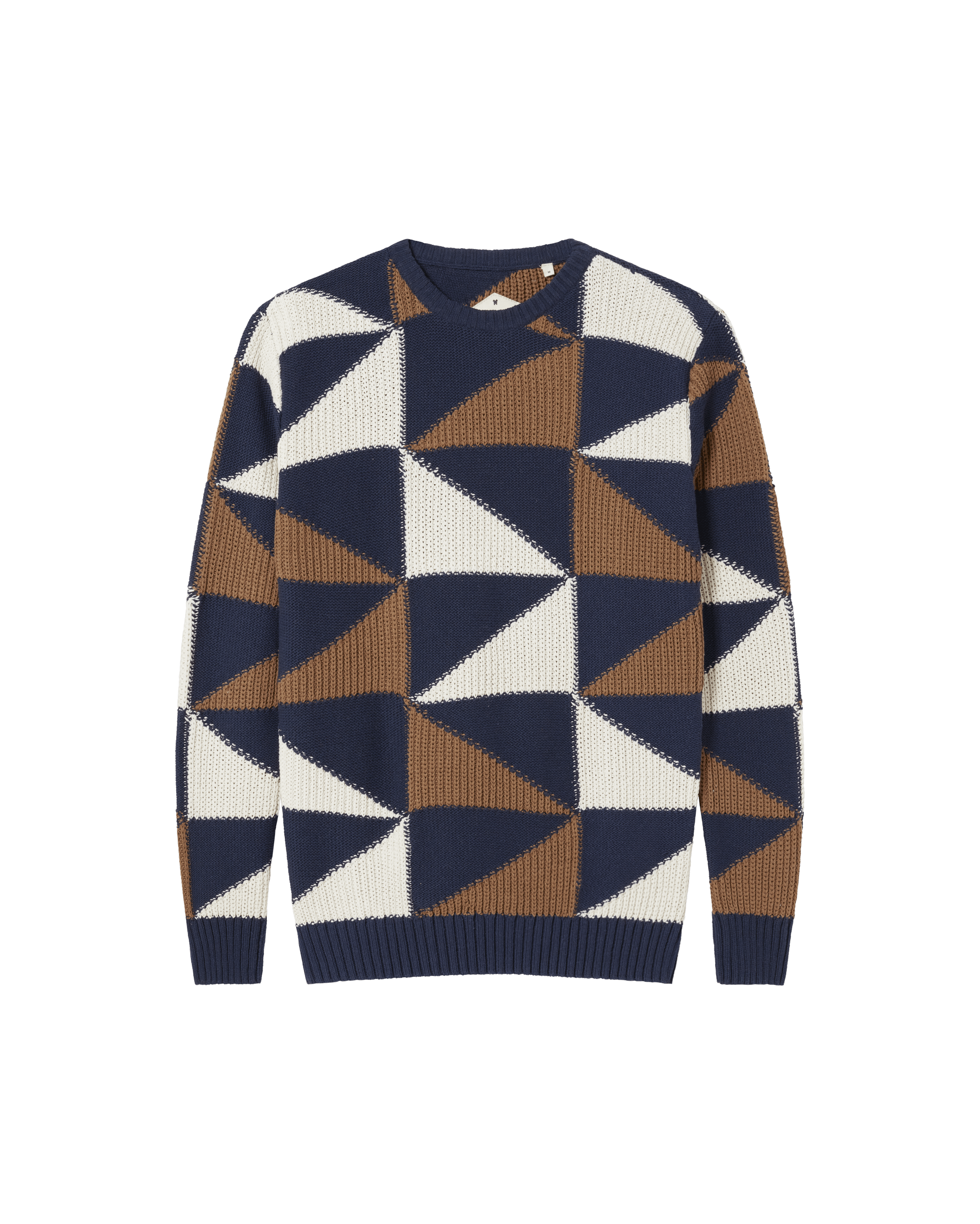 Thinking Mu Blue Knitted Guillaume Sweater In Multi