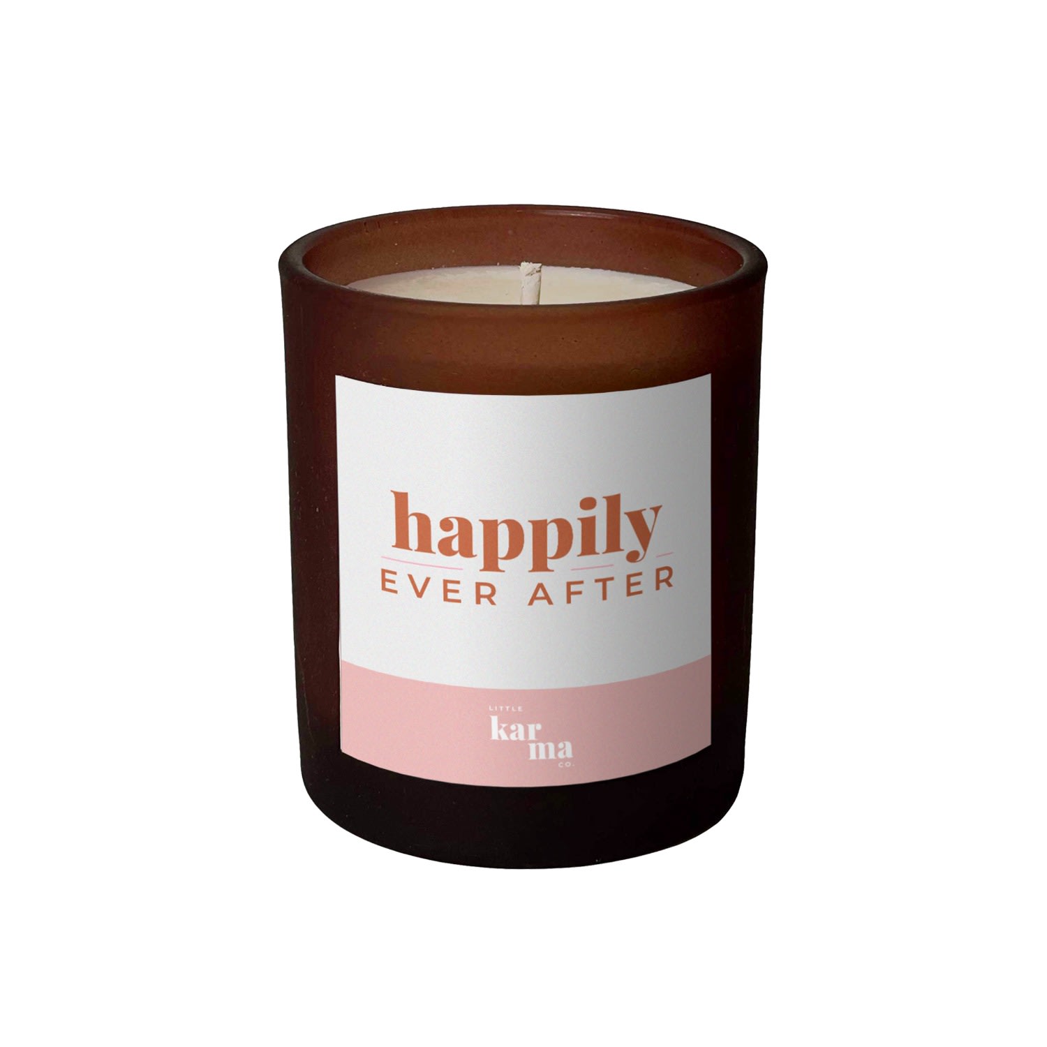 Little Karma Co. Ltd Purple / White / Pink Happily Ever After Wedding Candle - Calming Lavender Midi In Multi