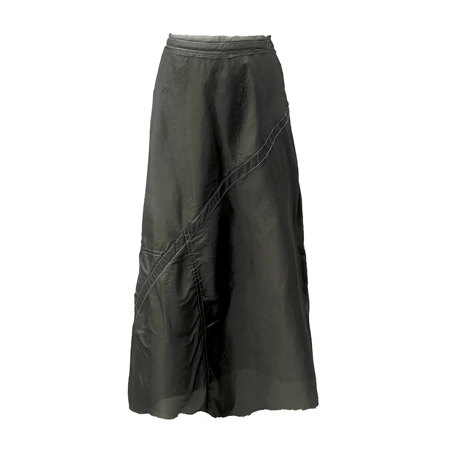 Deborah Lindquist Eco Lifestyle Women's Hanna Midi Parachute Skirt Steel Grey