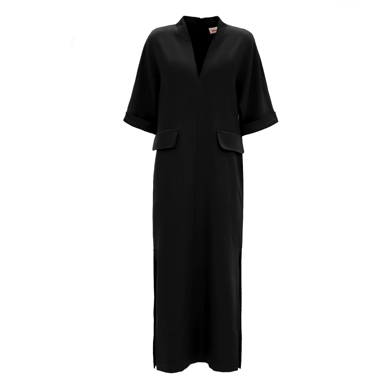 Women’s Maxi Dress With Pockets Black Medium Julia Allert