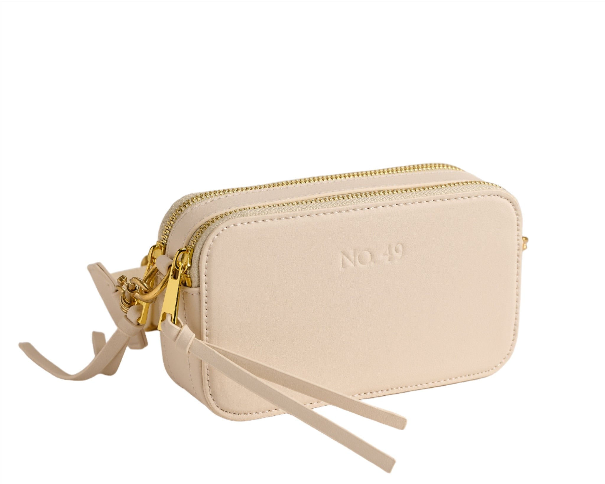 No.49 Handbags Women's Neutrals Kiki Cream Camera Bag In White