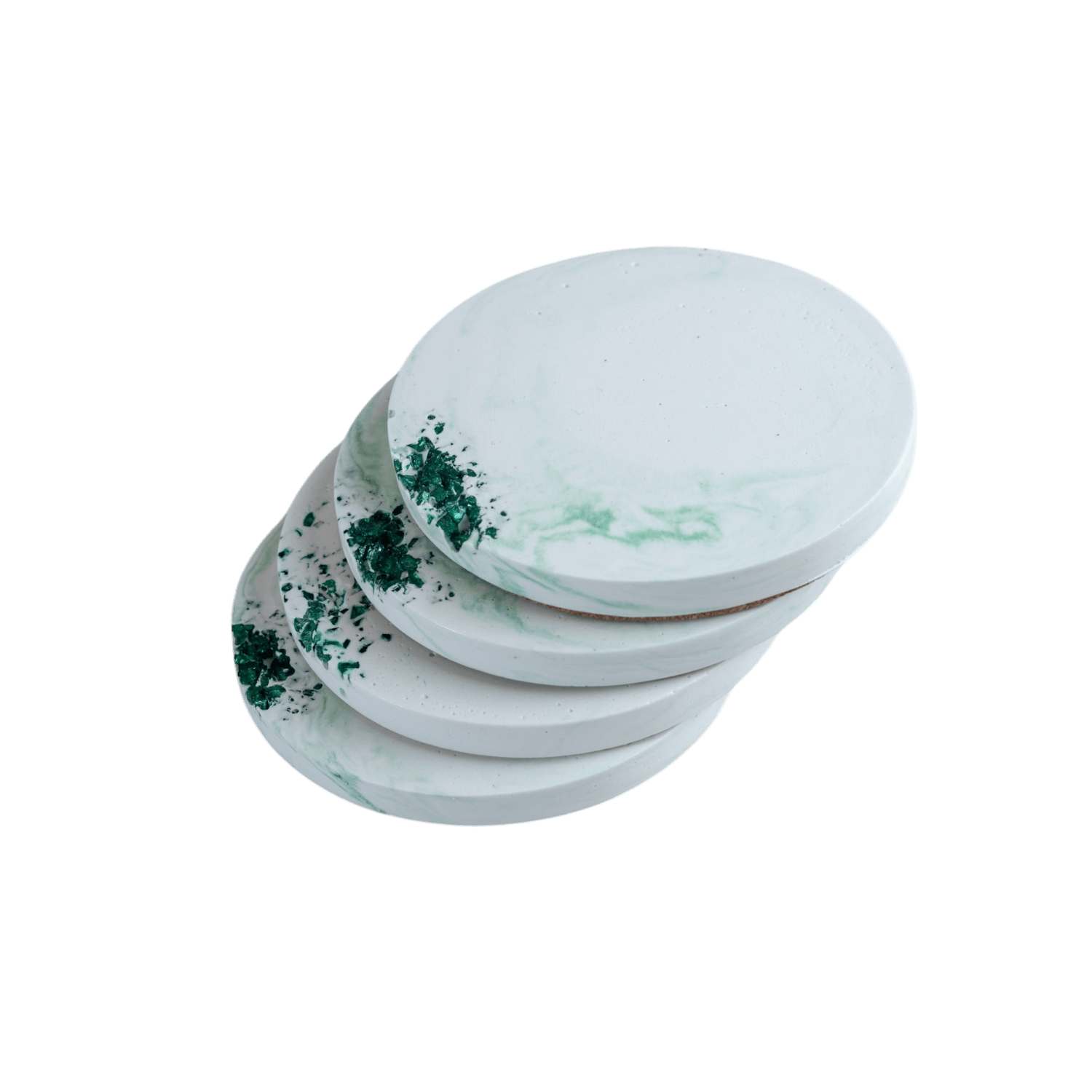 Esti Living Green / White Mystic Green Coaster Set