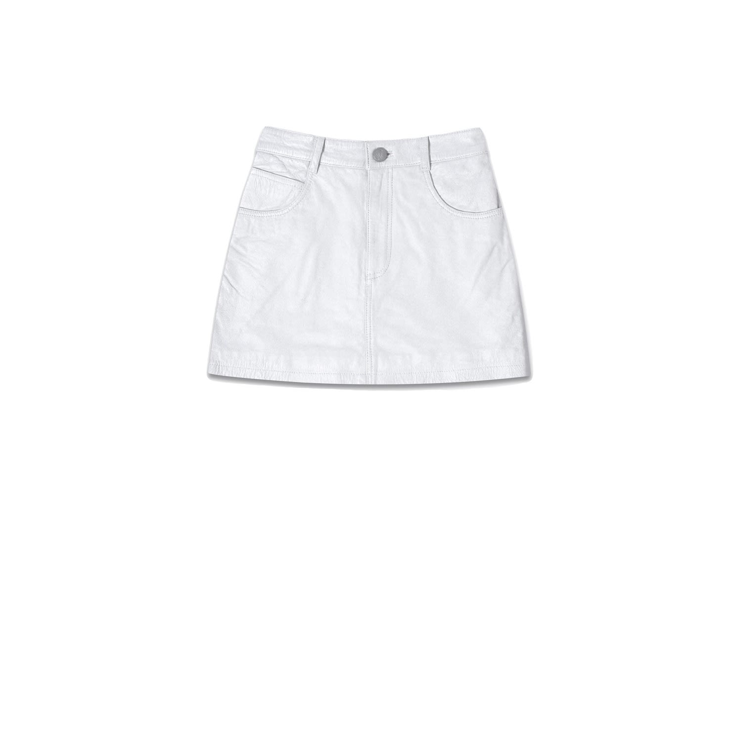 Other Uk Women's Silver The Ultra Mini Skirt In Silver