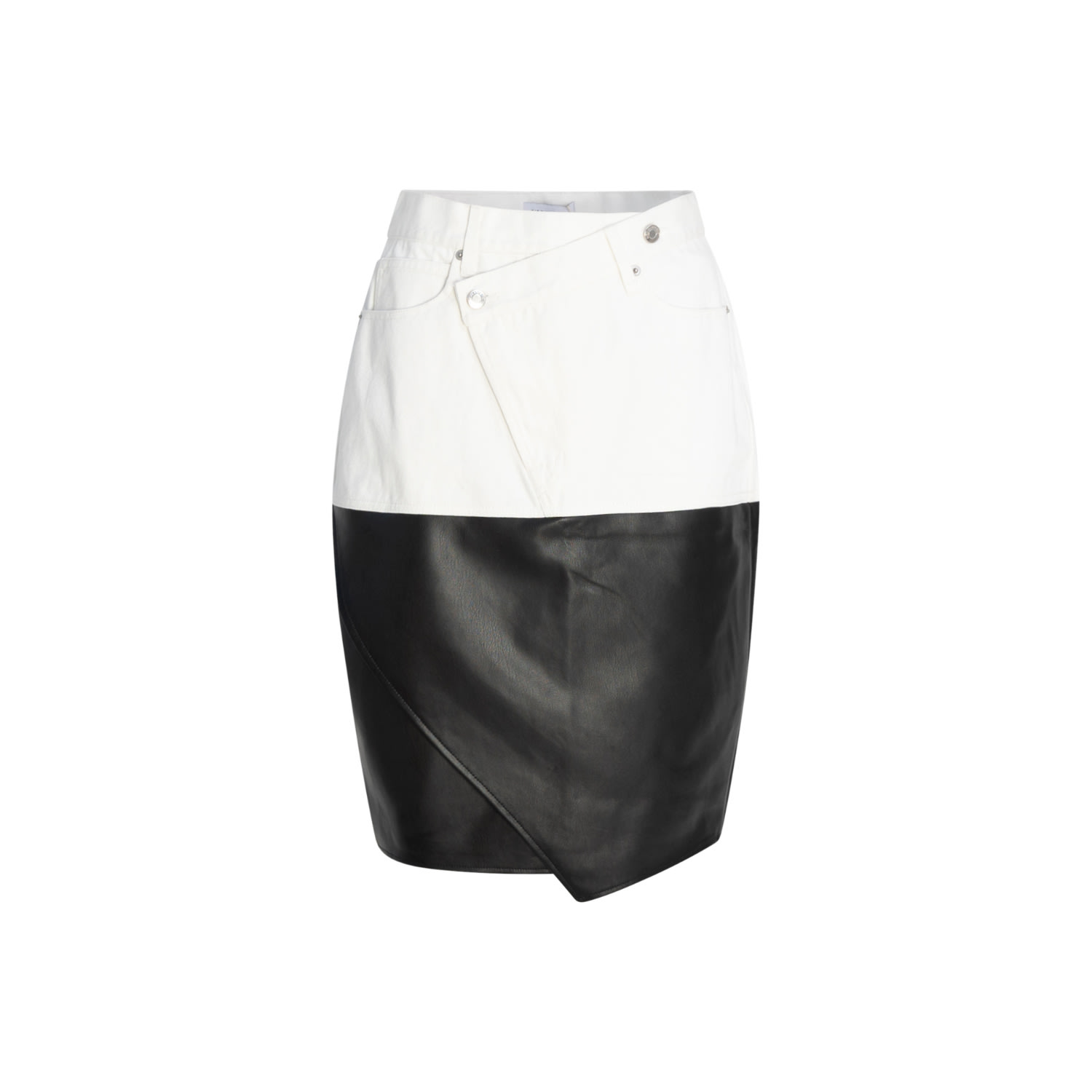 Circular Path Women's White / Black Combo Skirt - White-black In Multi