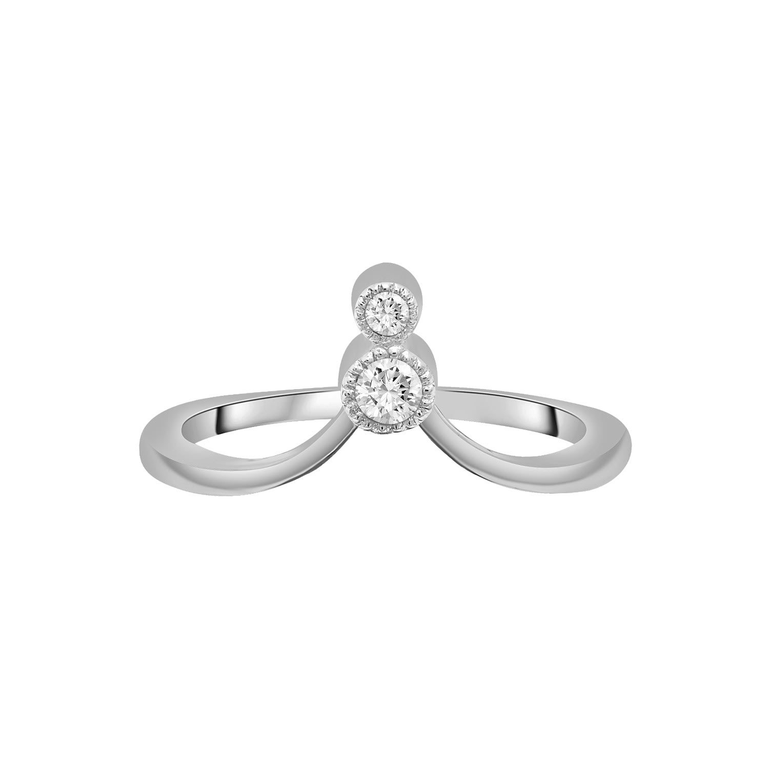 Miki & Jane Women's Silver Heluviee Arched Diamond Ring In Silver