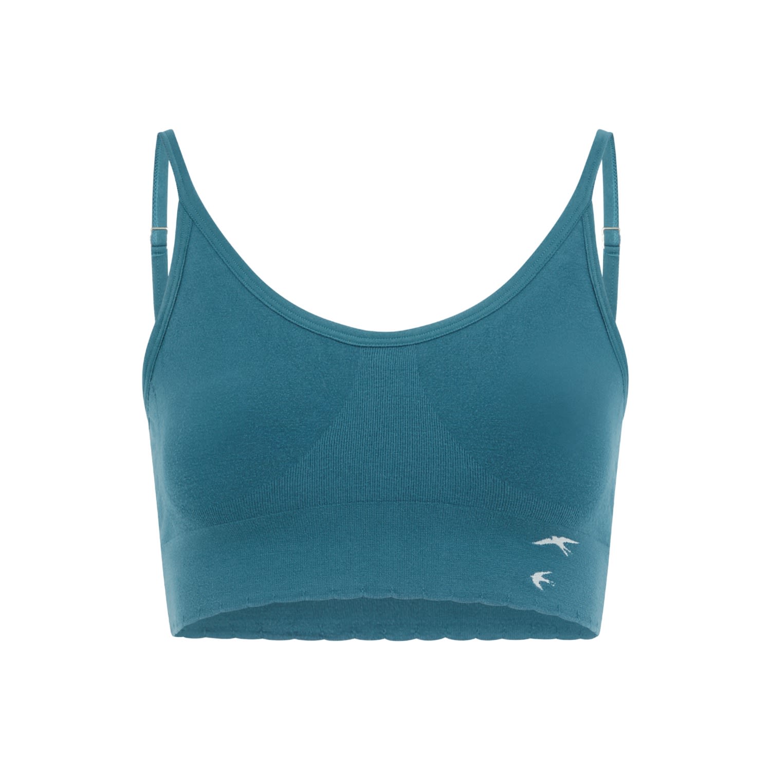 Women’s Acacia Seamless Stretch-Bamboo Bralette - Blue Small Peachaus