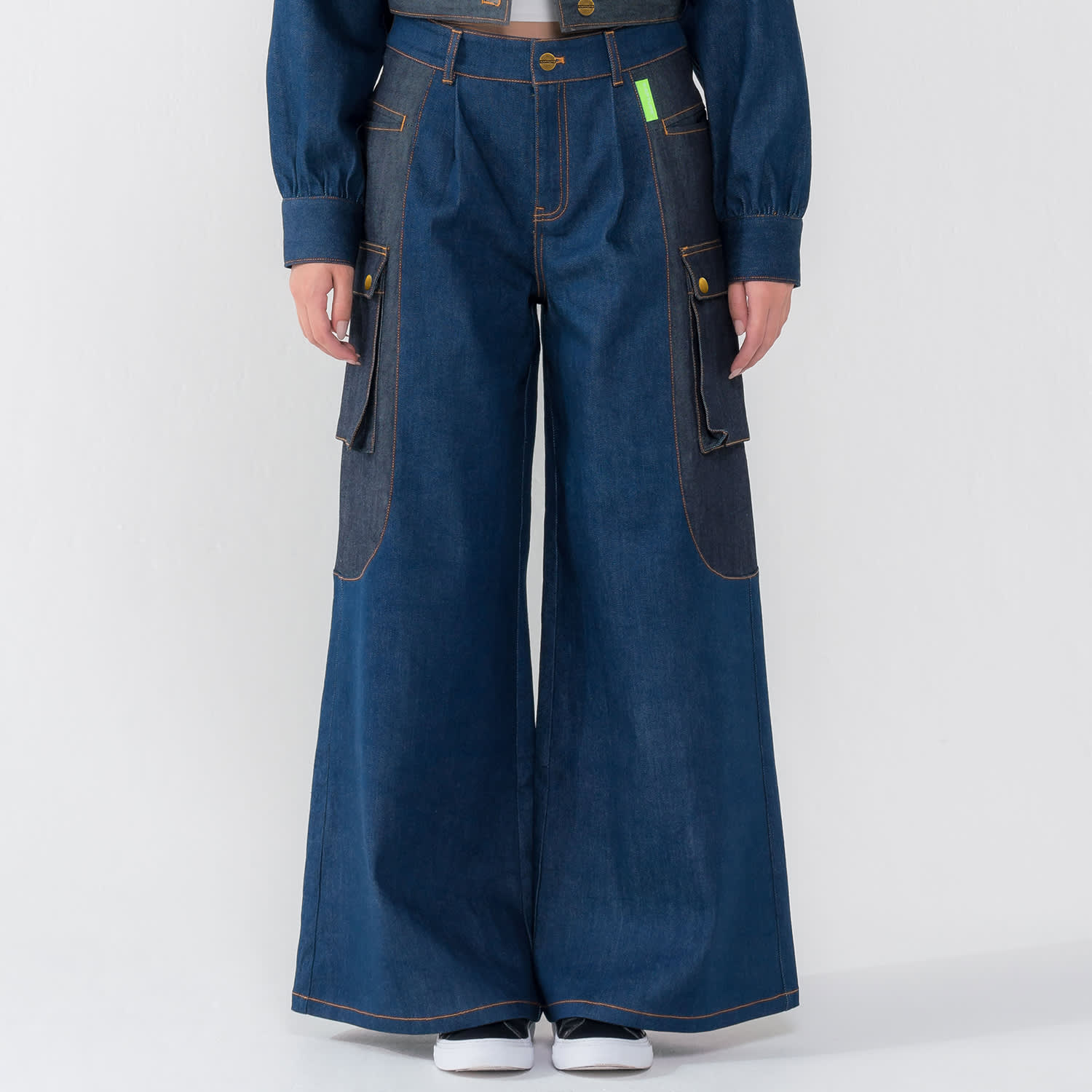 Women's Denim Wide Leg Pants | KAPTURE | Wolf & Badger