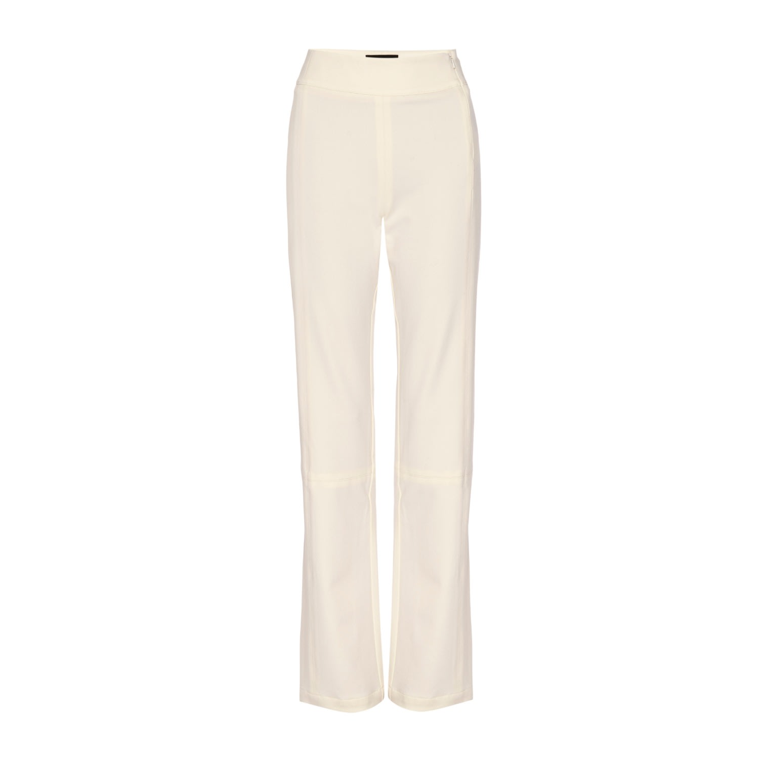 Lahive Women's Neutrals Shiloh Cream Fitted Straight Leg Pant In White