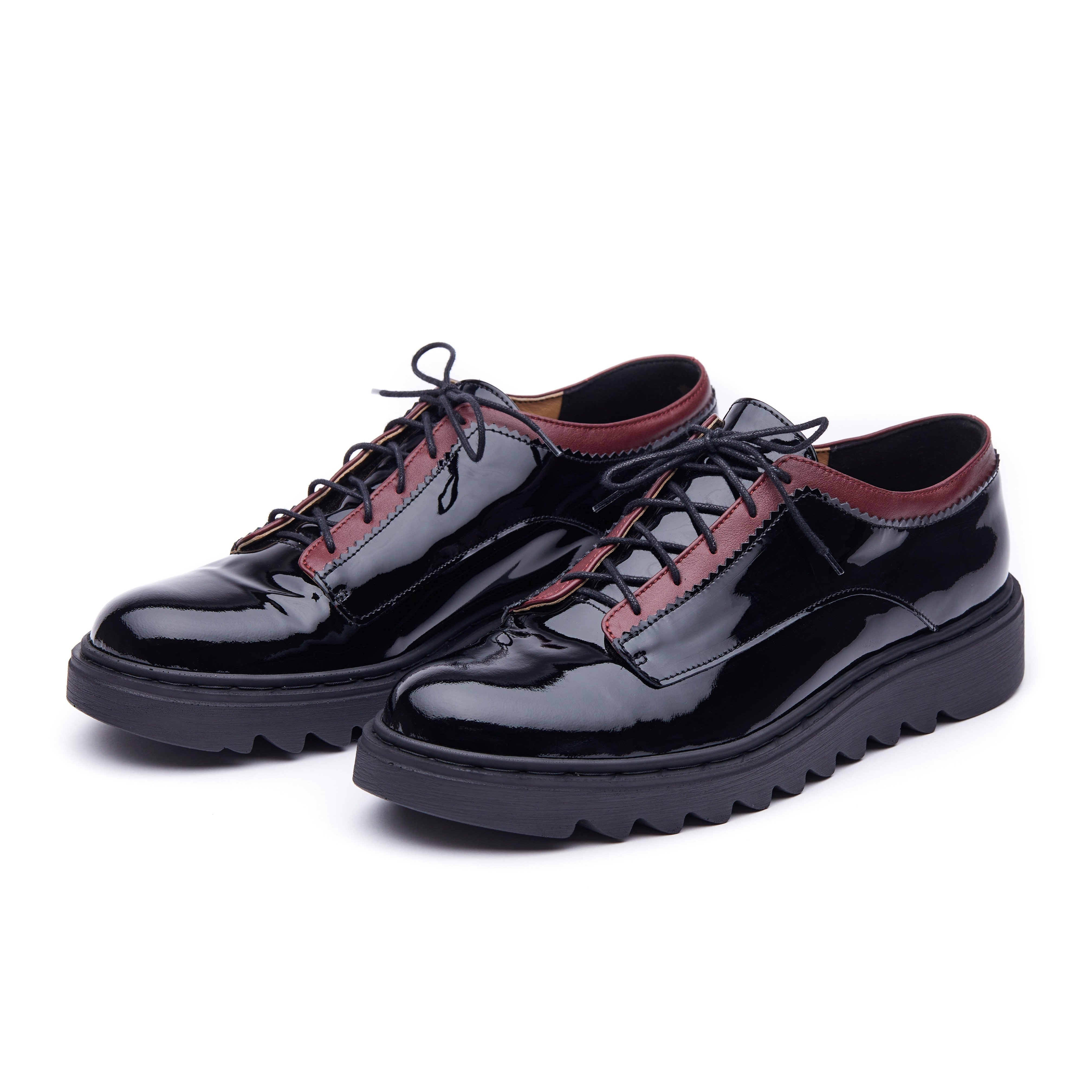 Mas Laus Men's Black Modern Oxfords "travel" In Black