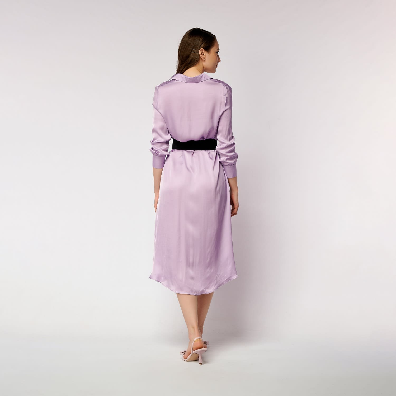 knee length dresses for ladies Kortney Leather Shirt Dress  CadelleLeather