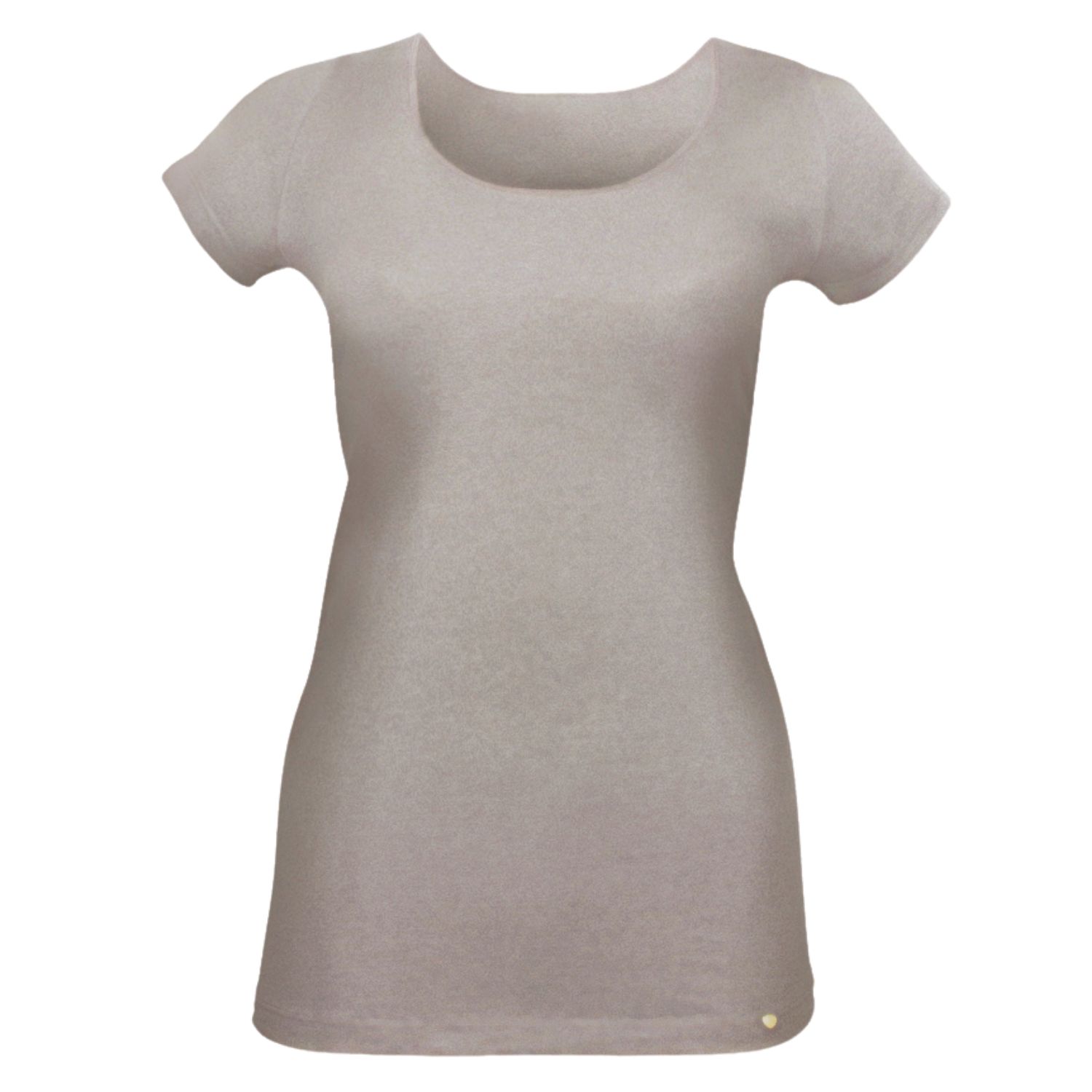Zd Zero Defects Women's Brown Hera Short-sleeve T-shirt – Lightweight & Comfortable - Color Mink In Brown
