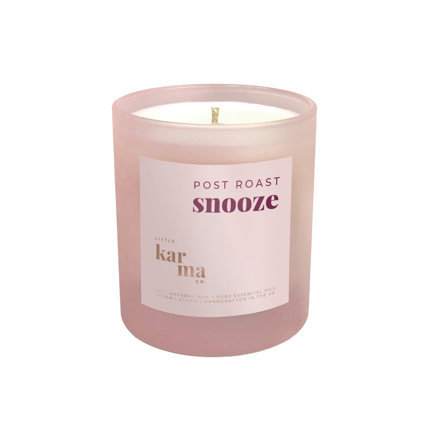 Pink / Purple Post Roast Snooze - Twisted Lavender Christmas Midi Candle Little Karma Co. Ltd