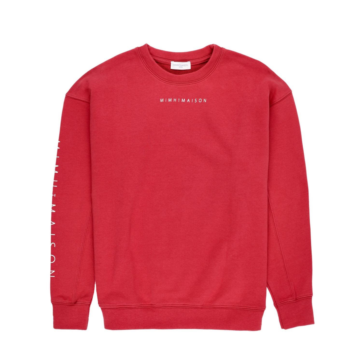 Women’s Crewneck Red Elle Sweatshirt Small Mimhí Maison