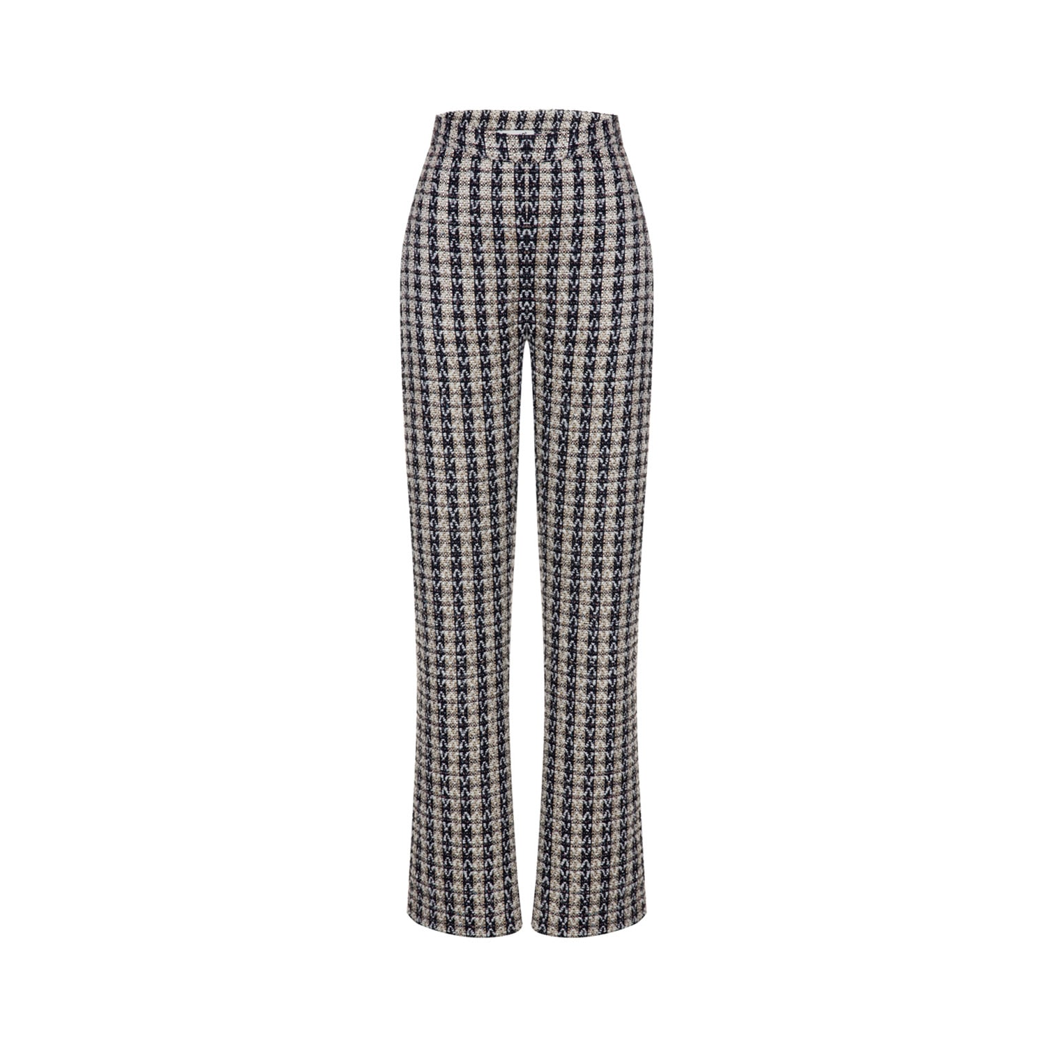 Women’s Black / White Mia Tweed Trouser Small Bust2