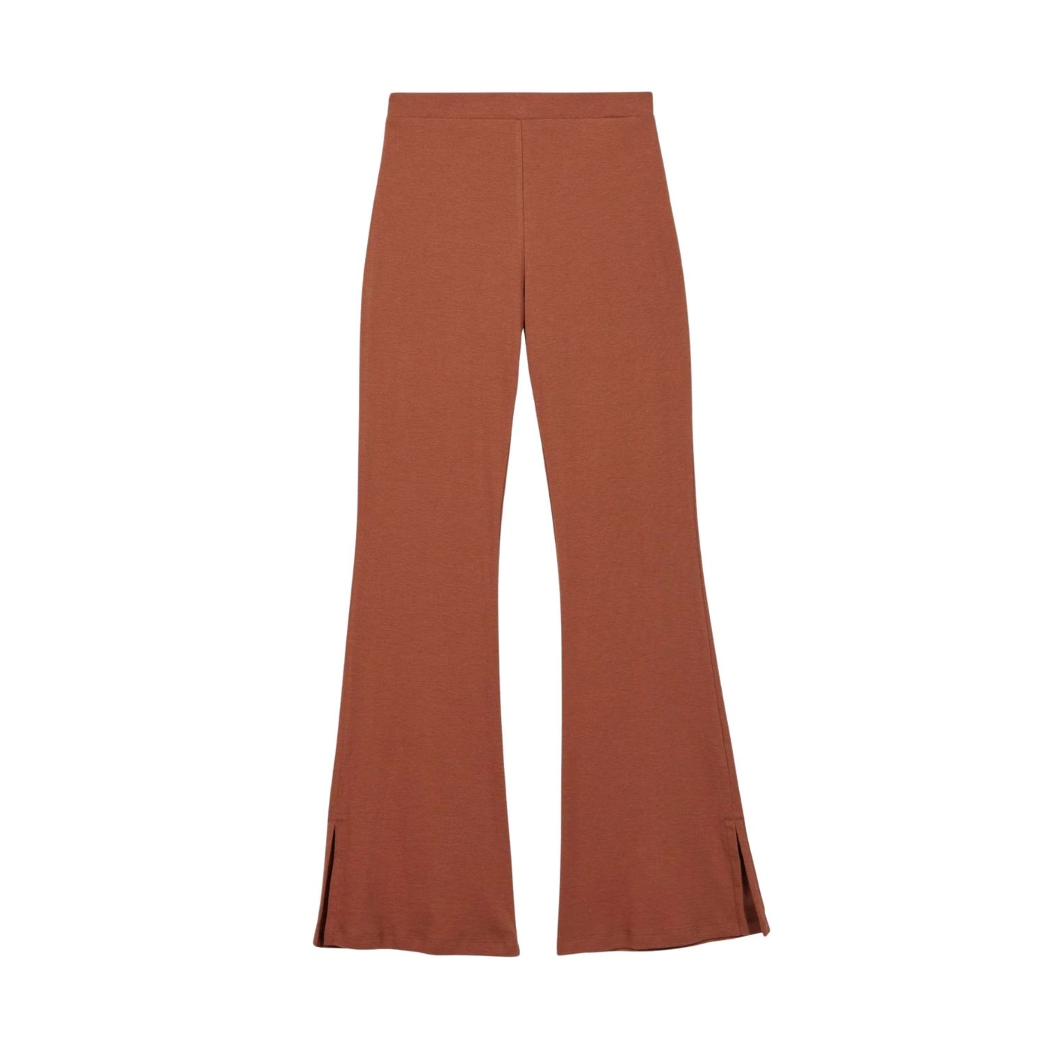 Women's Wool Blend Knit Pants Brown | Small | Dāl the Label