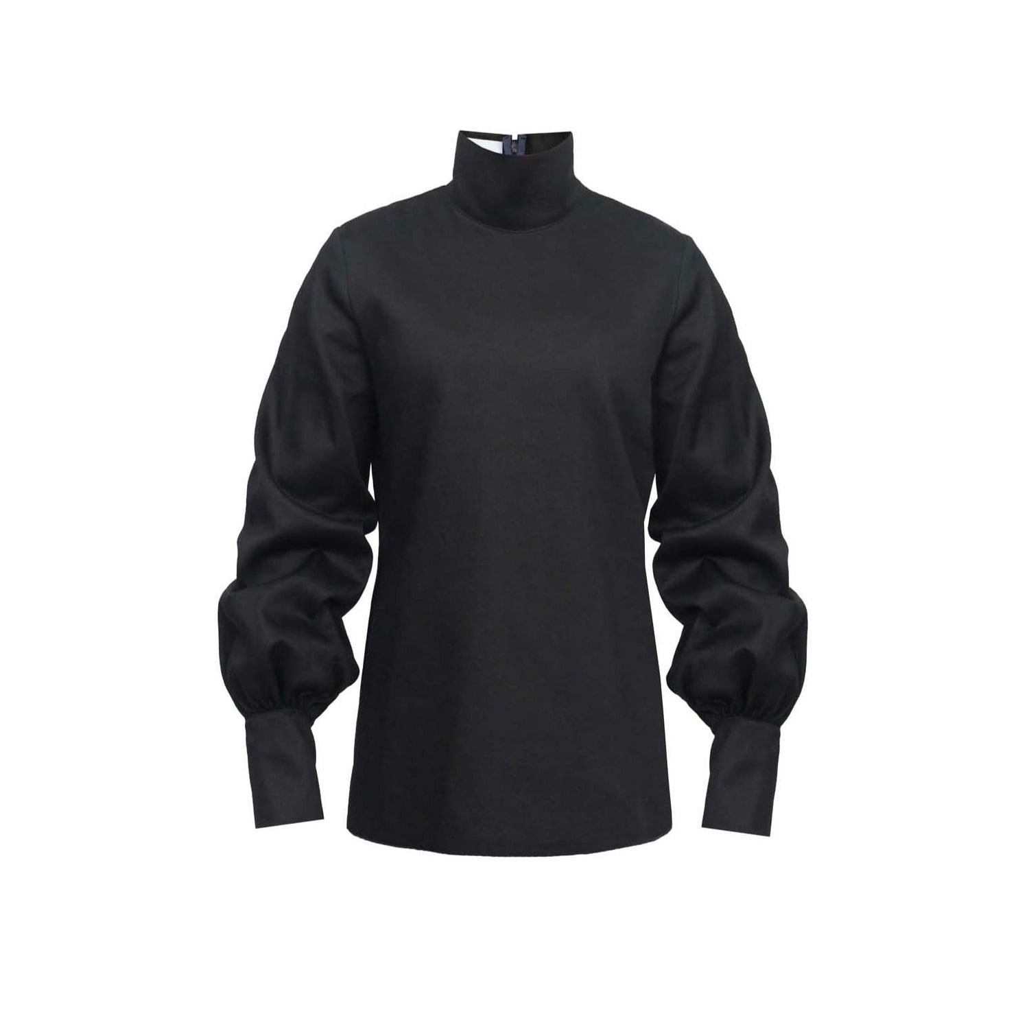 Van Brussel Women's Lior Bell Sleeve Blouse In Midnight Black