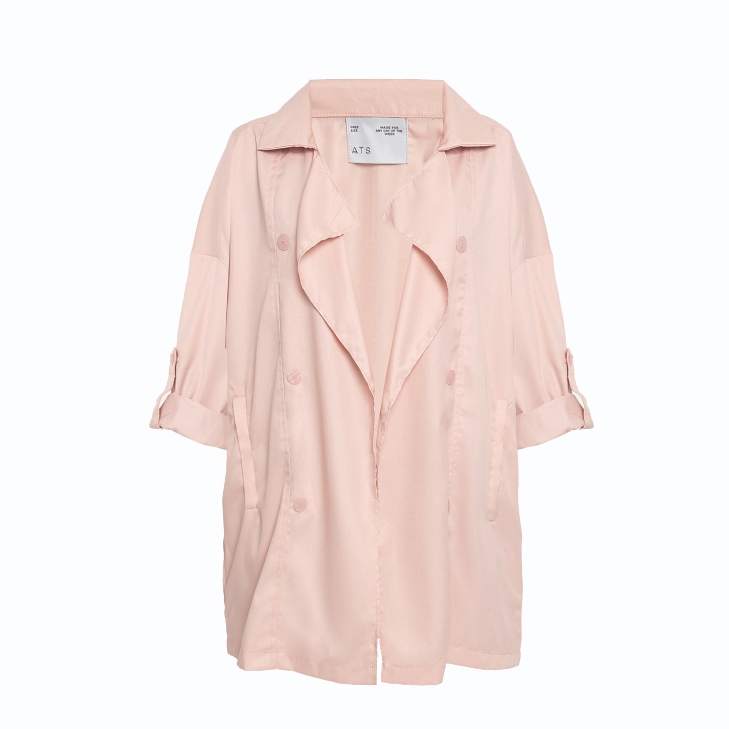 Ats The Label Women's Pink / Purple Cara Blush Convertible Sleeve Button Outerwear In Pink/purple