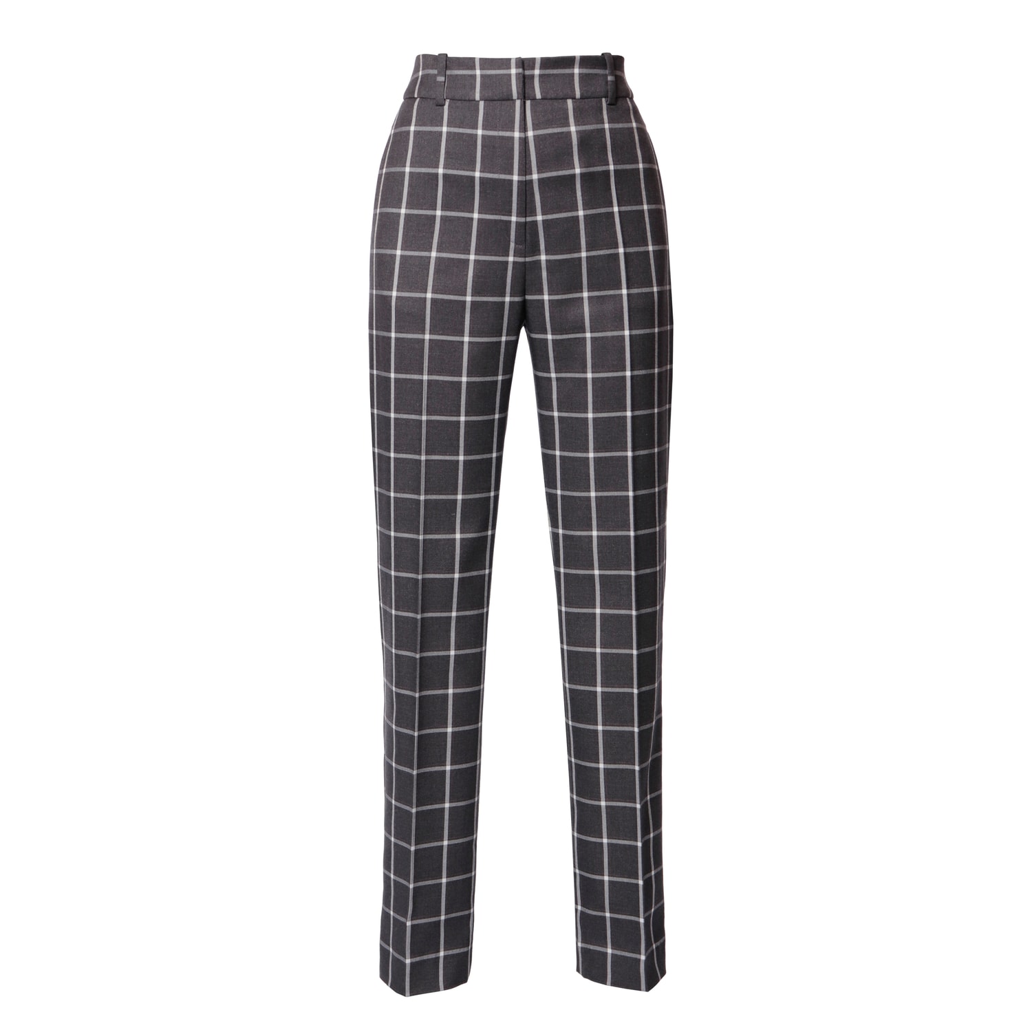 Aggi By Halewski Women's Erin Frost Grey Straight Suit Trousers In Grey