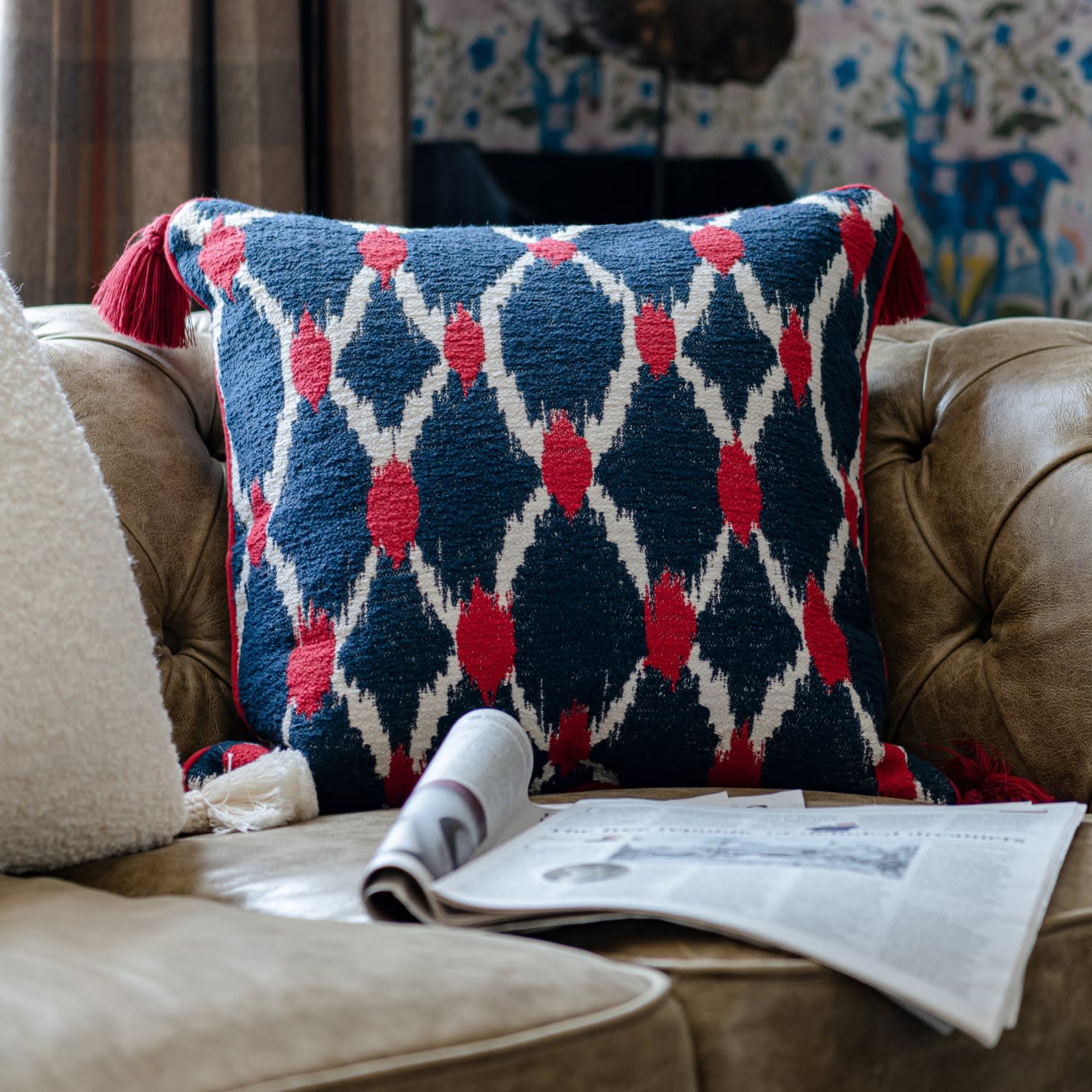 Seebensee Square Cushion By Mindthegap | MINDTHEGAP | Wolf & Badger